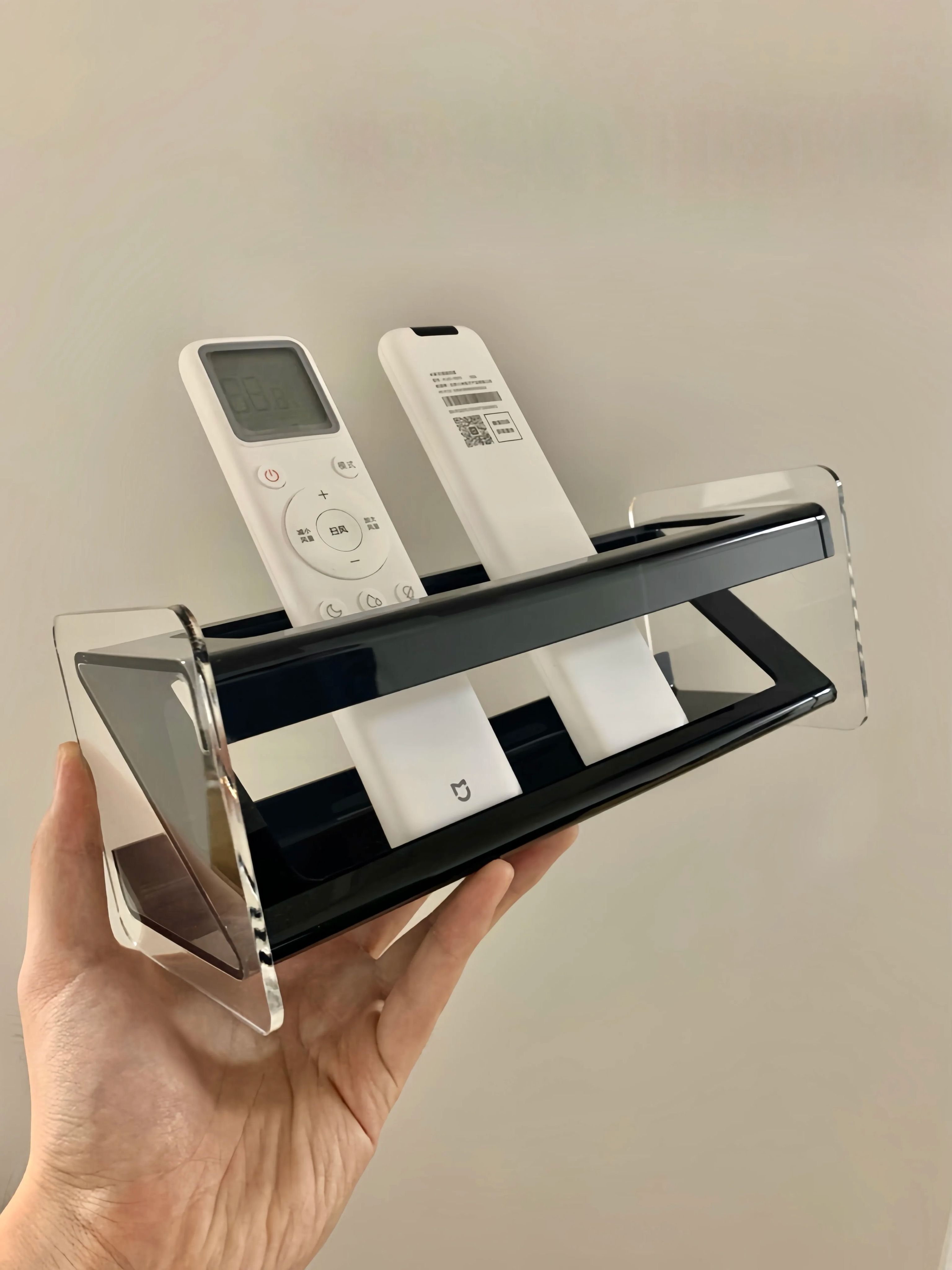 Modern Acrylic Remote Control Holder