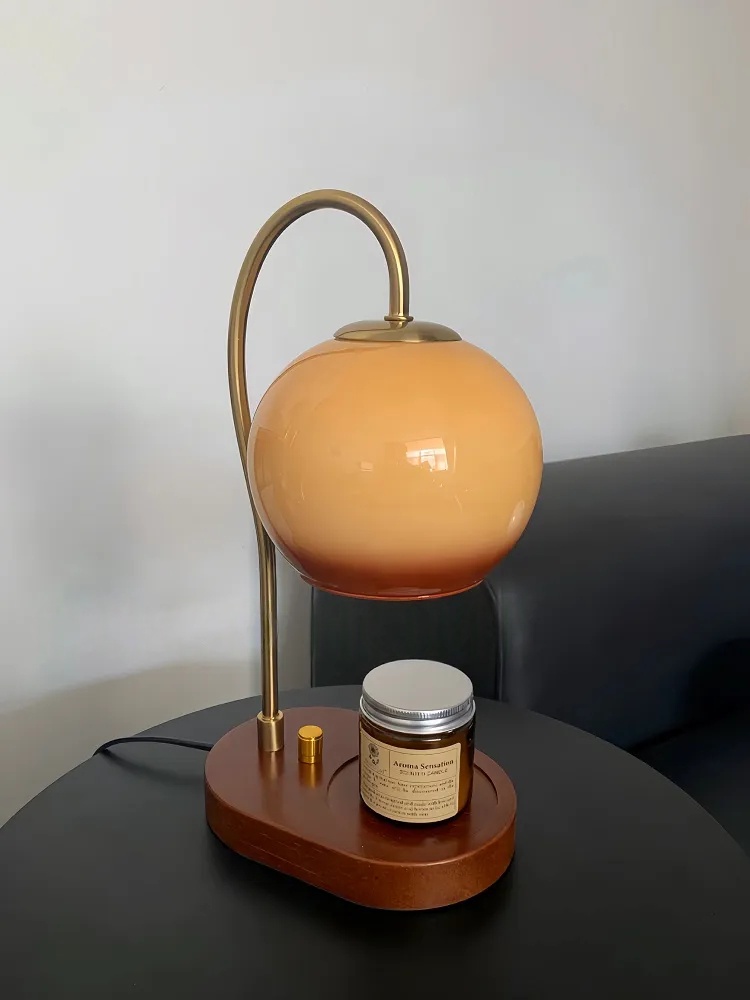 Mid-Century Flameless Scent Warmer Lamp