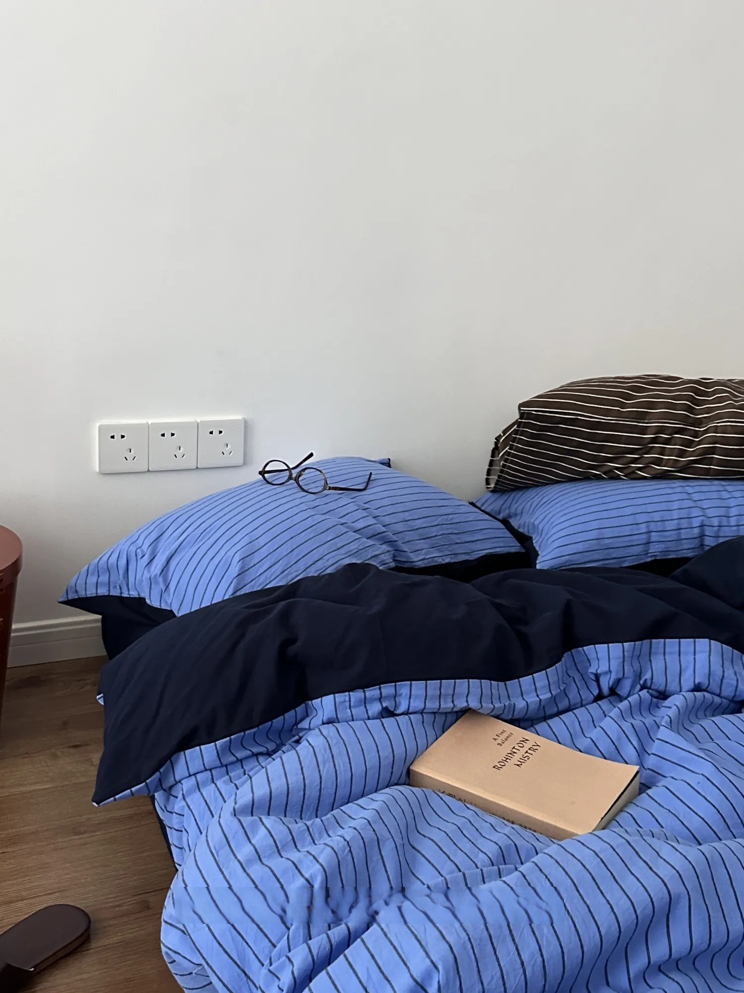 Bohemian Blue Cotton Duvet Cover Set 4-Piece