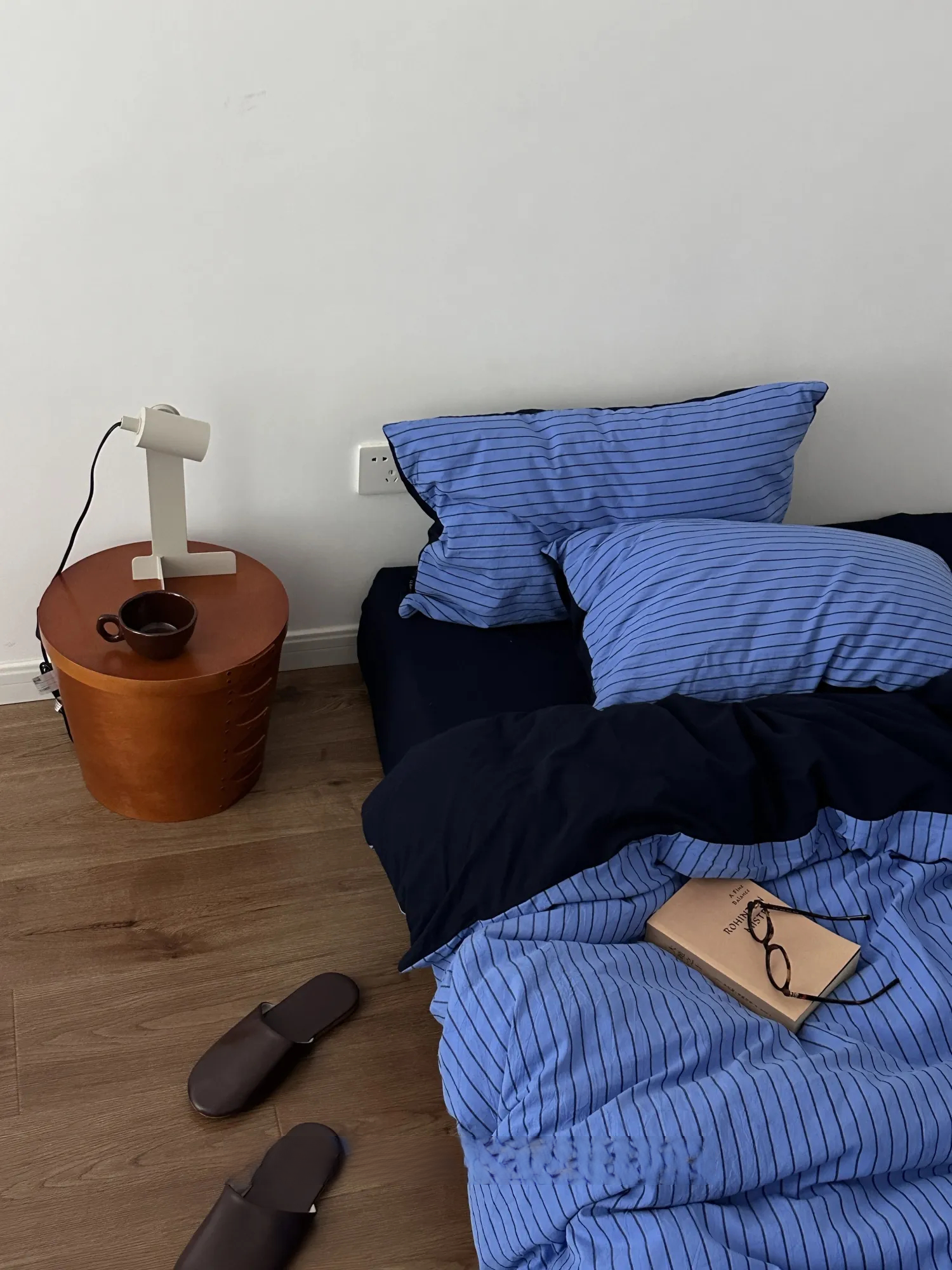 Bohemian Blue Cotton Duvet Cover Set 4-Piece
