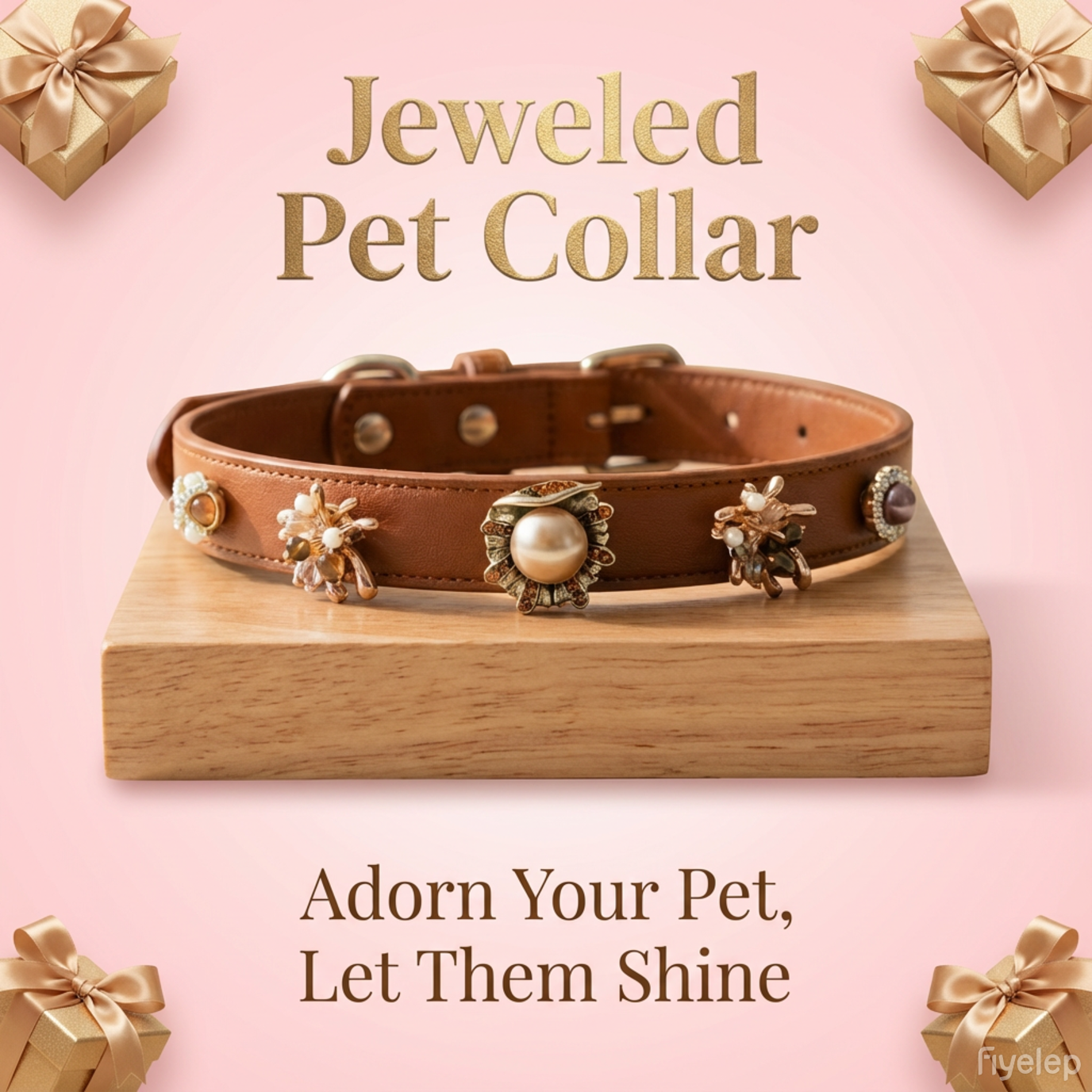 DIY Customizable Jeweled Pet Collar - Mix & Match Detachable Charms