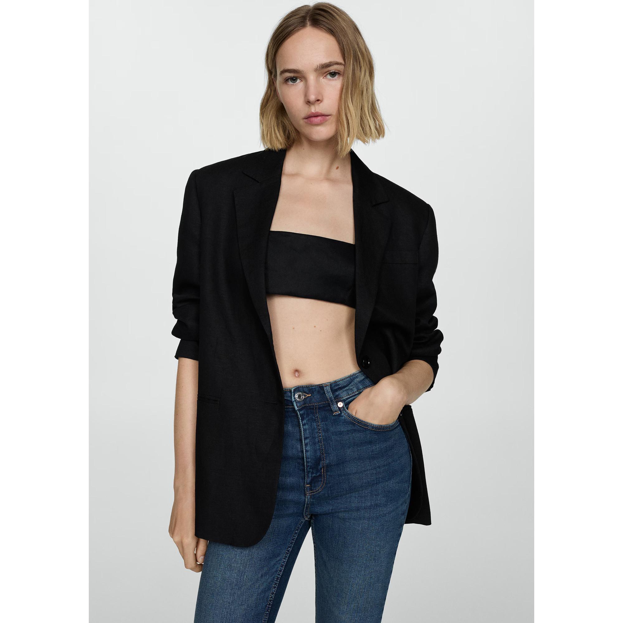 MANGO Abby Skinny Fit High Waist Jeans