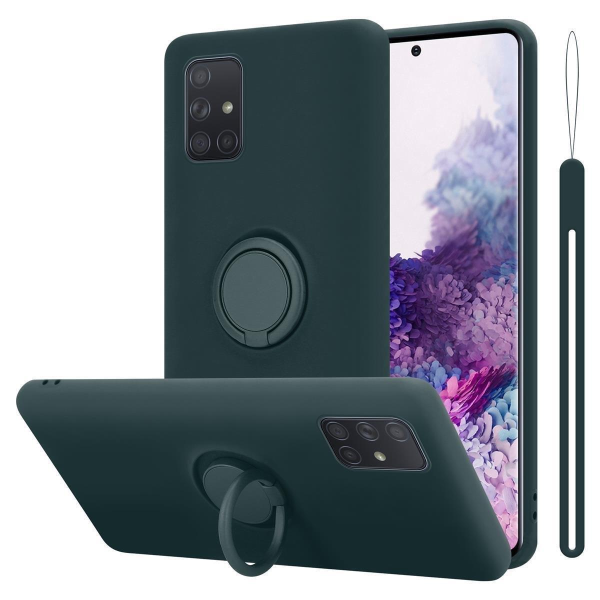 Cadorabo Hülle für Samsung Galaxy A71 4G TPU Silikon mit Ring Liquid