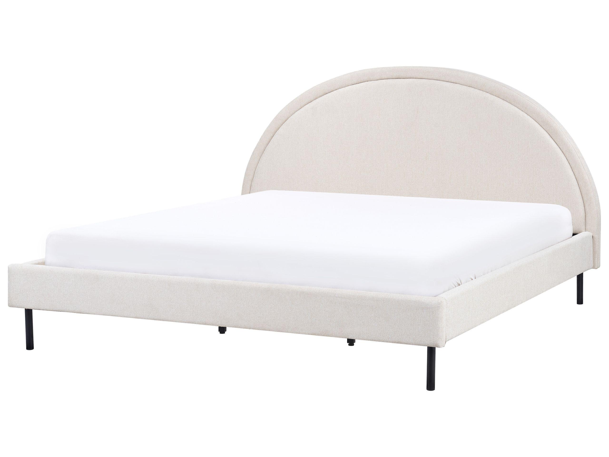Beliani Bett mit Lattenrost aus Polyester Retro MARGUT