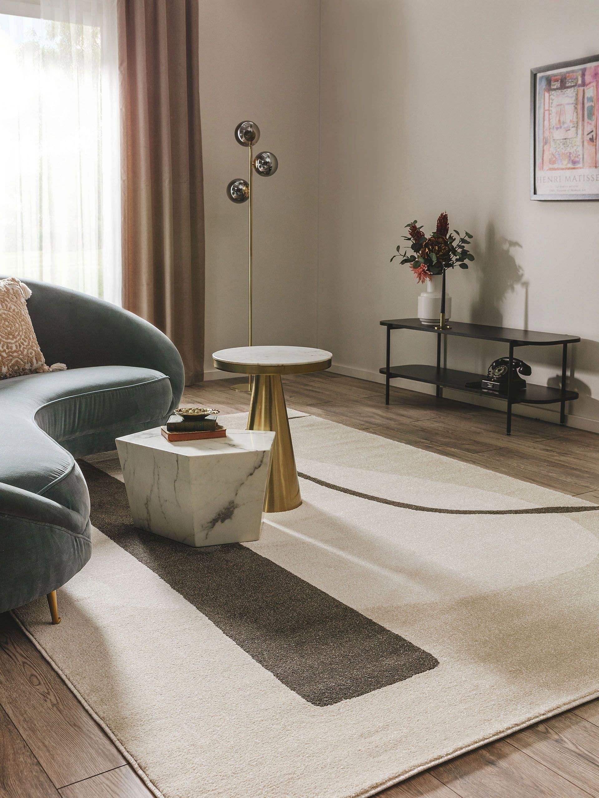 Benuta Teppich Ida CreamAnthrazit