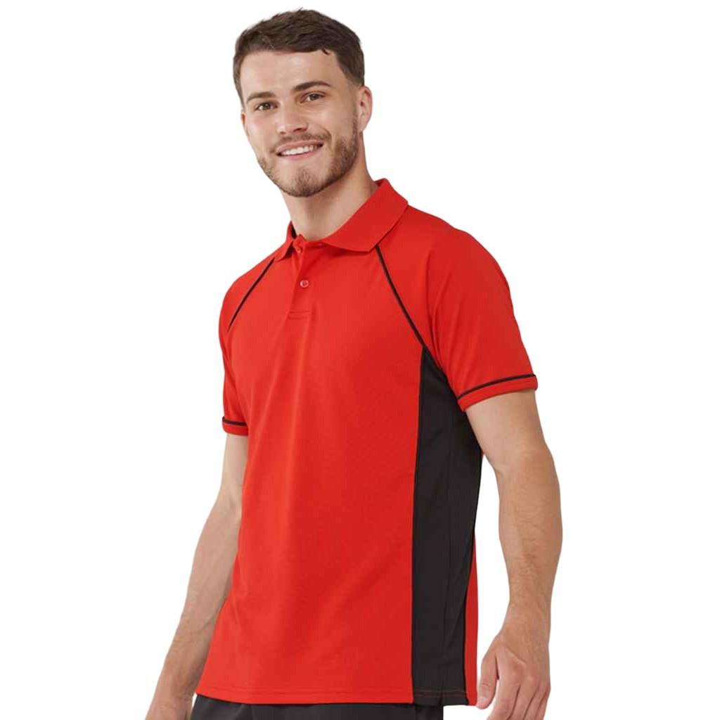 Finden & Hales Poloshirt mit Kontrasteinsatz