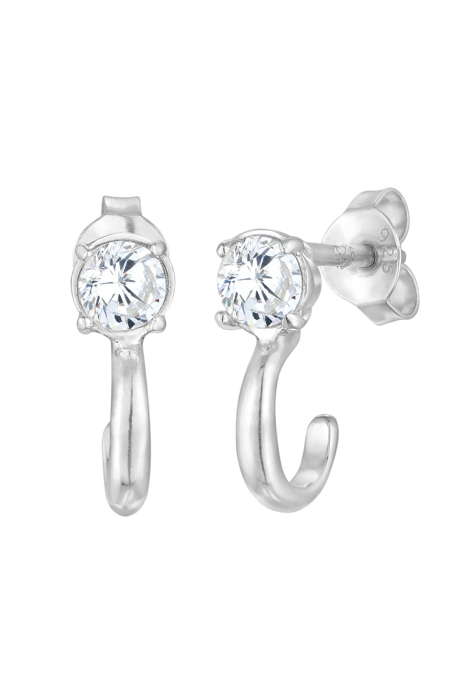 Elli Ohrringe Creolen Zirkonia 925 Silber