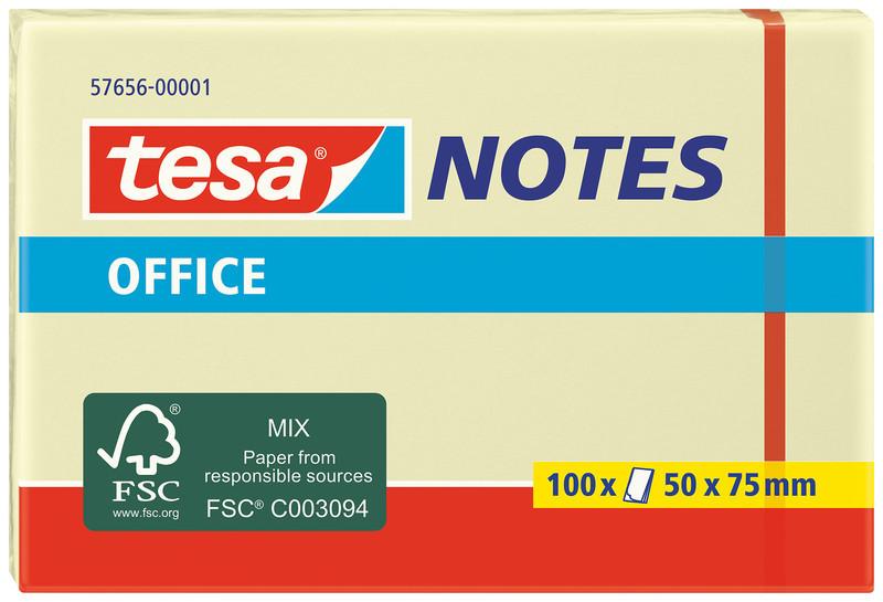 Tesa TESA Office Notes 50x75mm 576560000 gelb 100 Blatt
