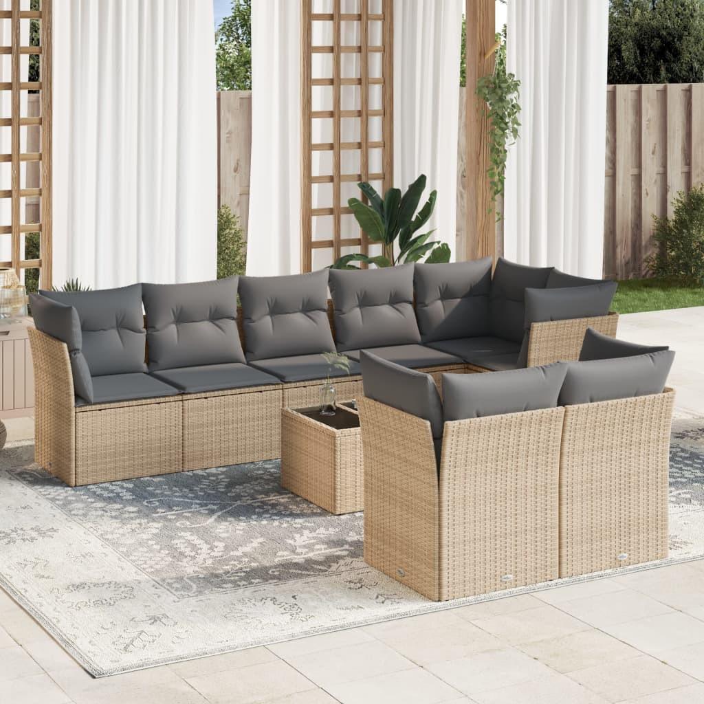 VidaXL Garten sofagarnitur poly-rattan
