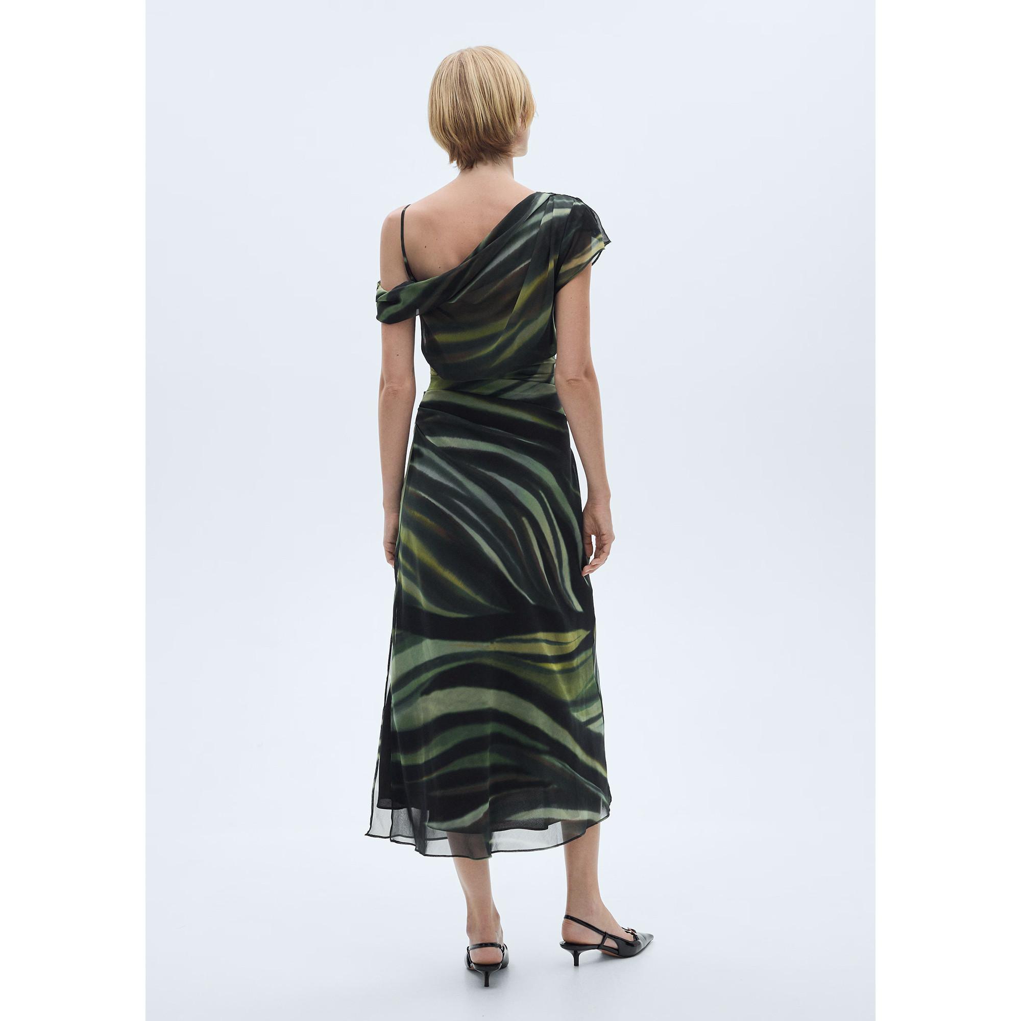 MANGO DONNY Bedrucktes Flared Kleid