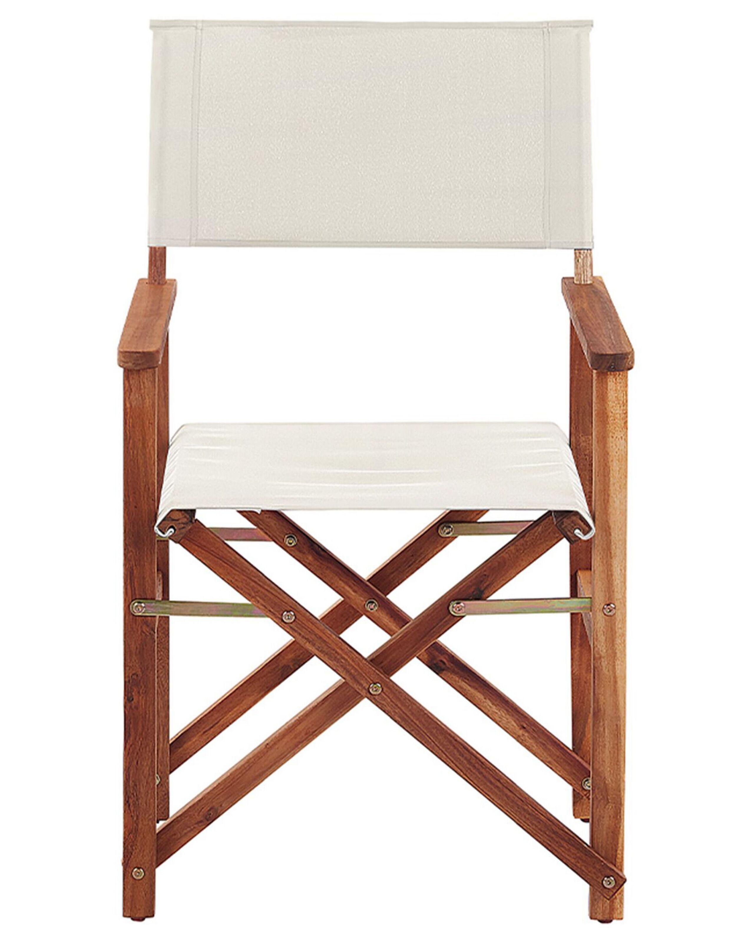 Beliani Gartenstuhl 2er Set aus Polyester Modern CINE