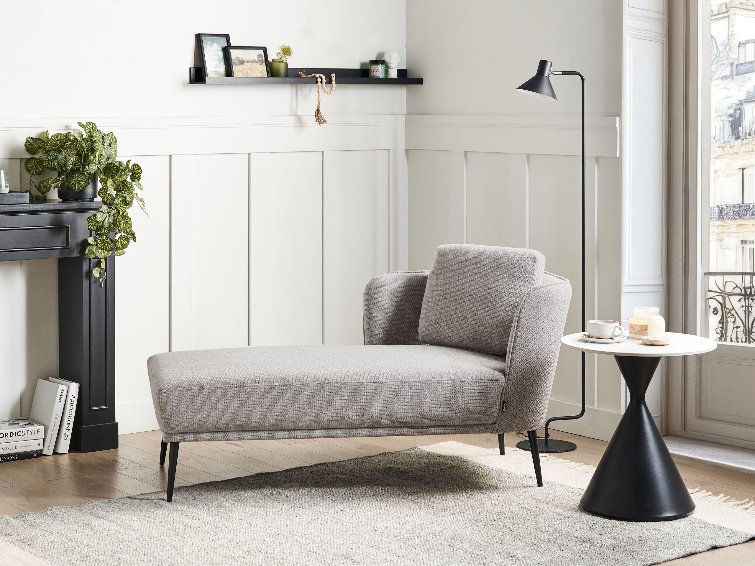 Beliani Rechtsseitige Chaiselounge aus Polyester Retro ARTHEZE