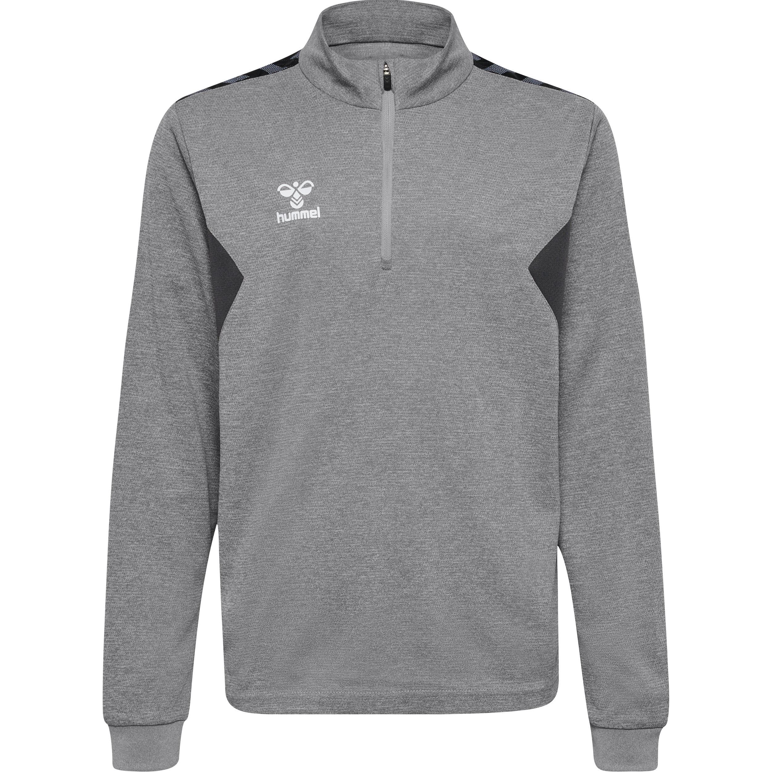 Hummel kinder-trainingsjacke mit halbem reißverschluss authentic