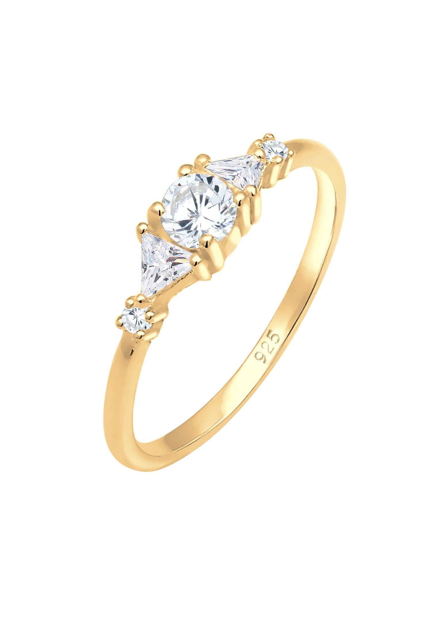 Elli Ring Triangel Zirkonia Funkelnd