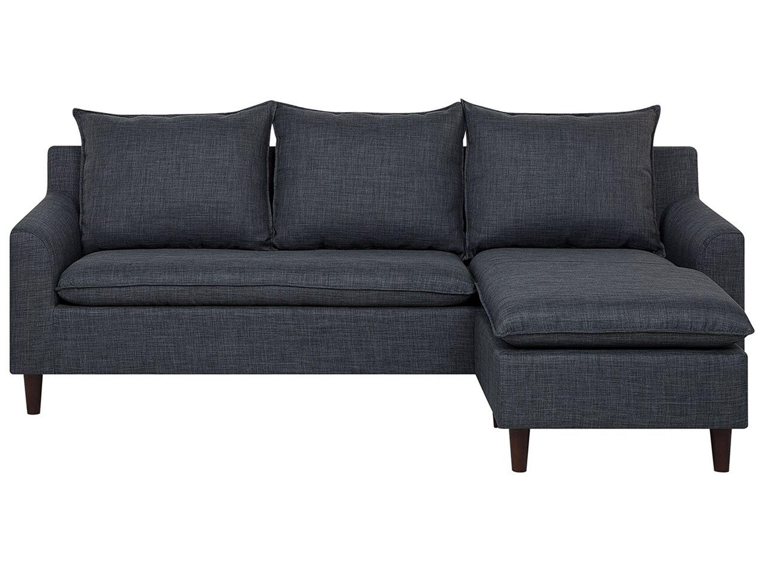Beliani Ecksofa aus Polyester Industriell ELVENES