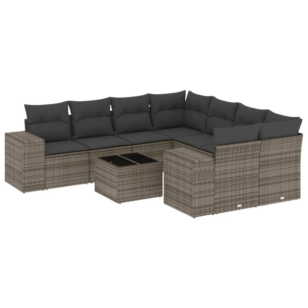 VidaXL Garten sofagarnitur poly-rattan
