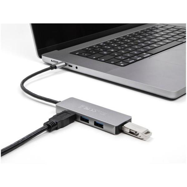 DeLock 4 Port USB 3.2 Gen 1 Hub mit USB Type-C™ Anschluss