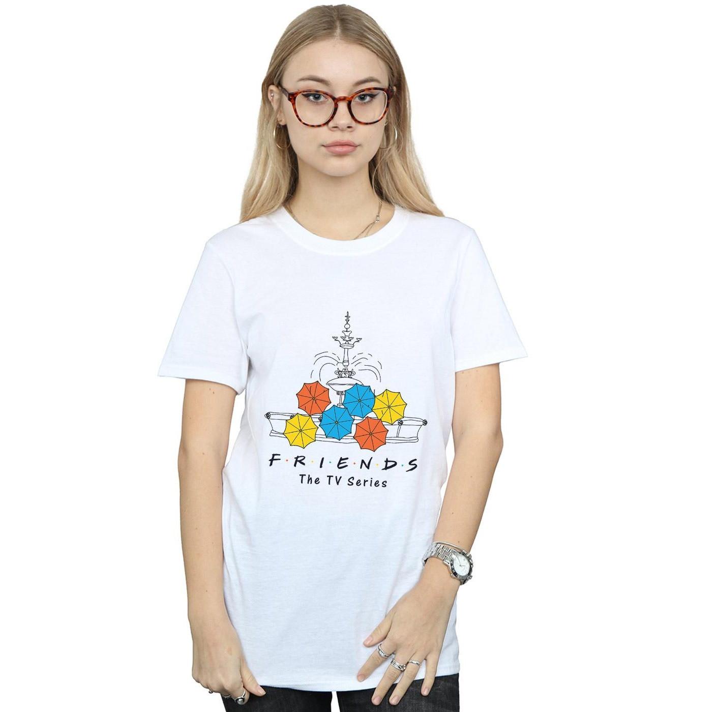 Friends Fountain Print T-Shirt