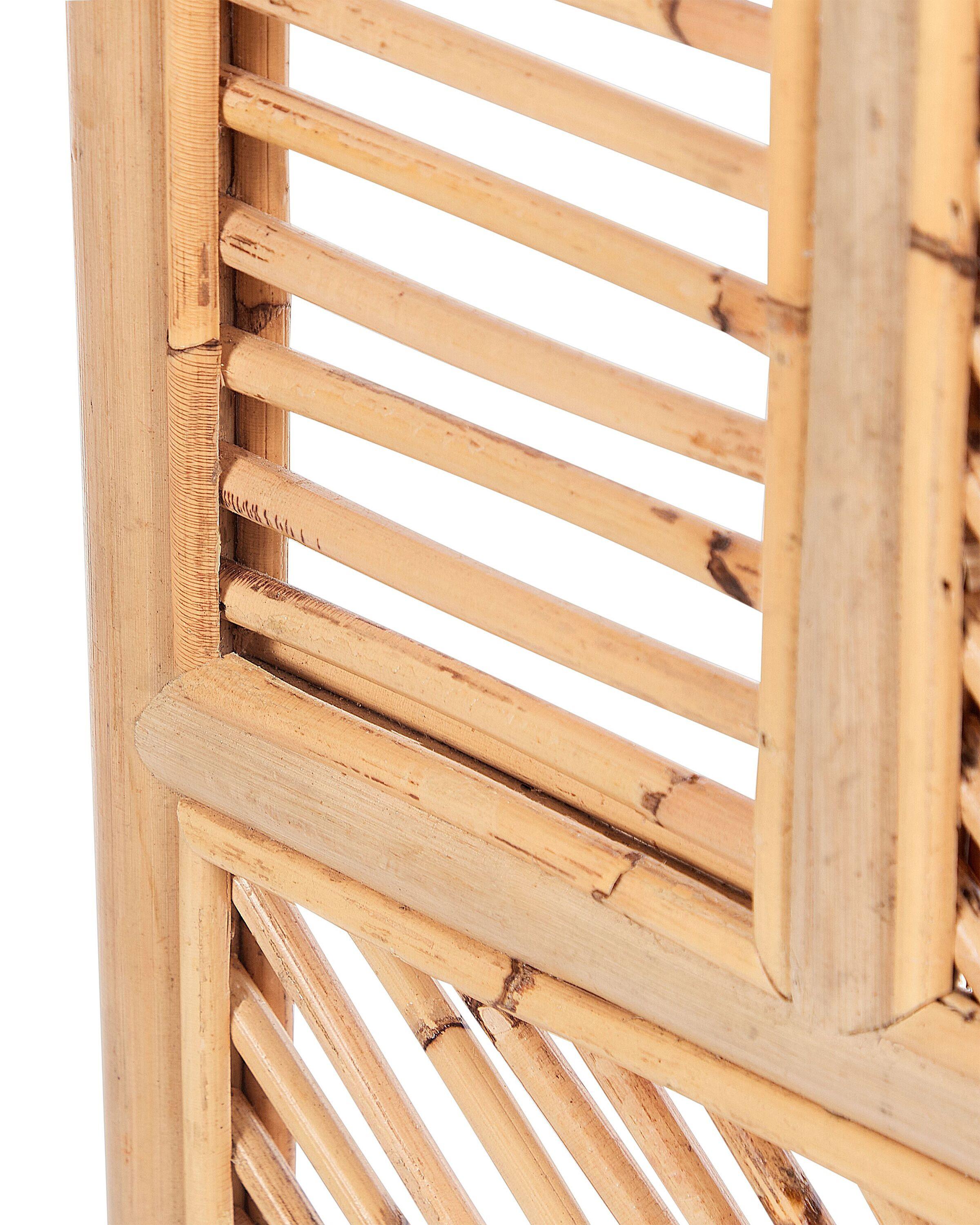 Beliani Raumteiler 3-teilig aus Rattan Boho LAMEZIA