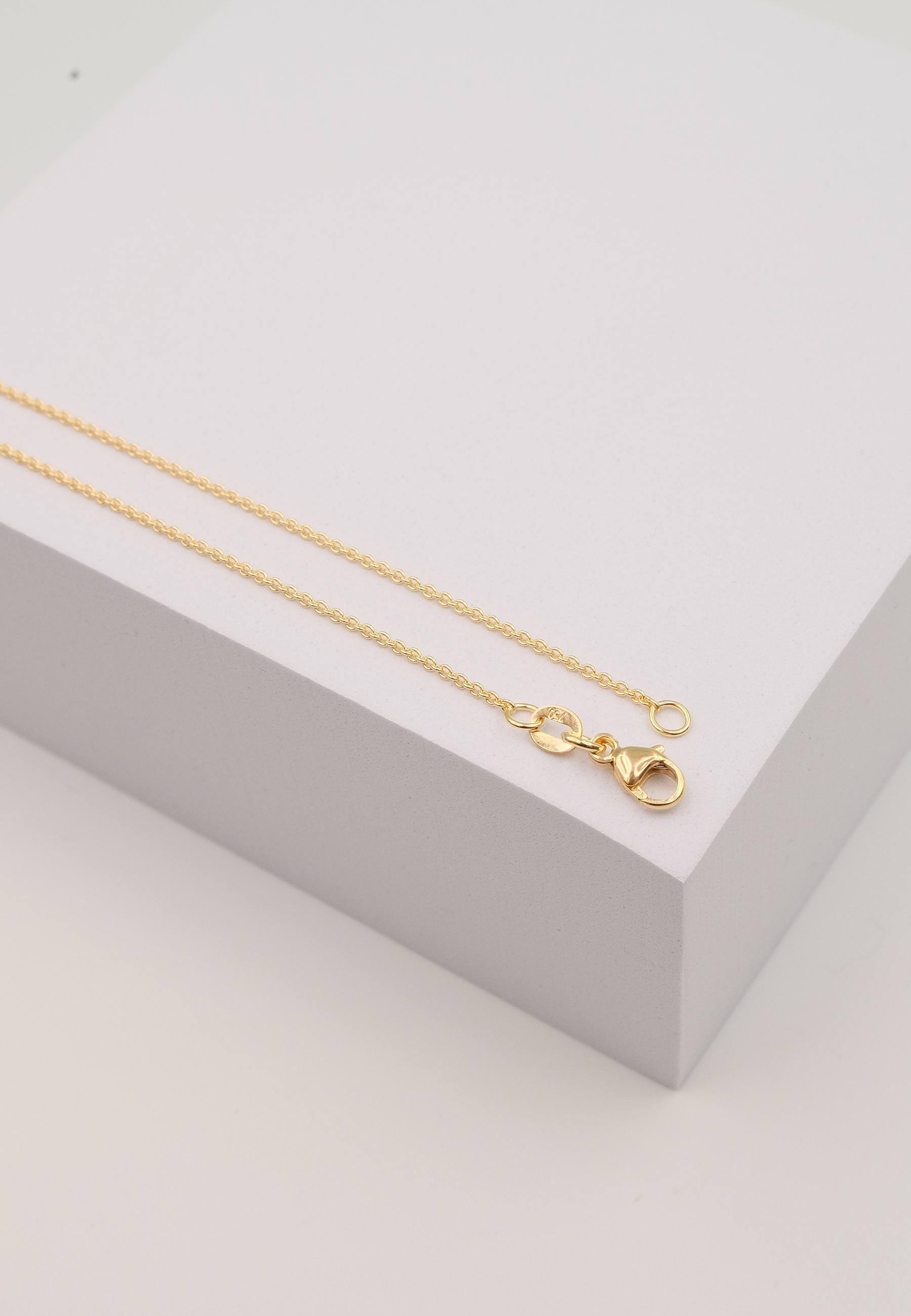 MUAU Schmuck Bracelet Rundanker Gelbgold 750, 19cm, 1.3mm
