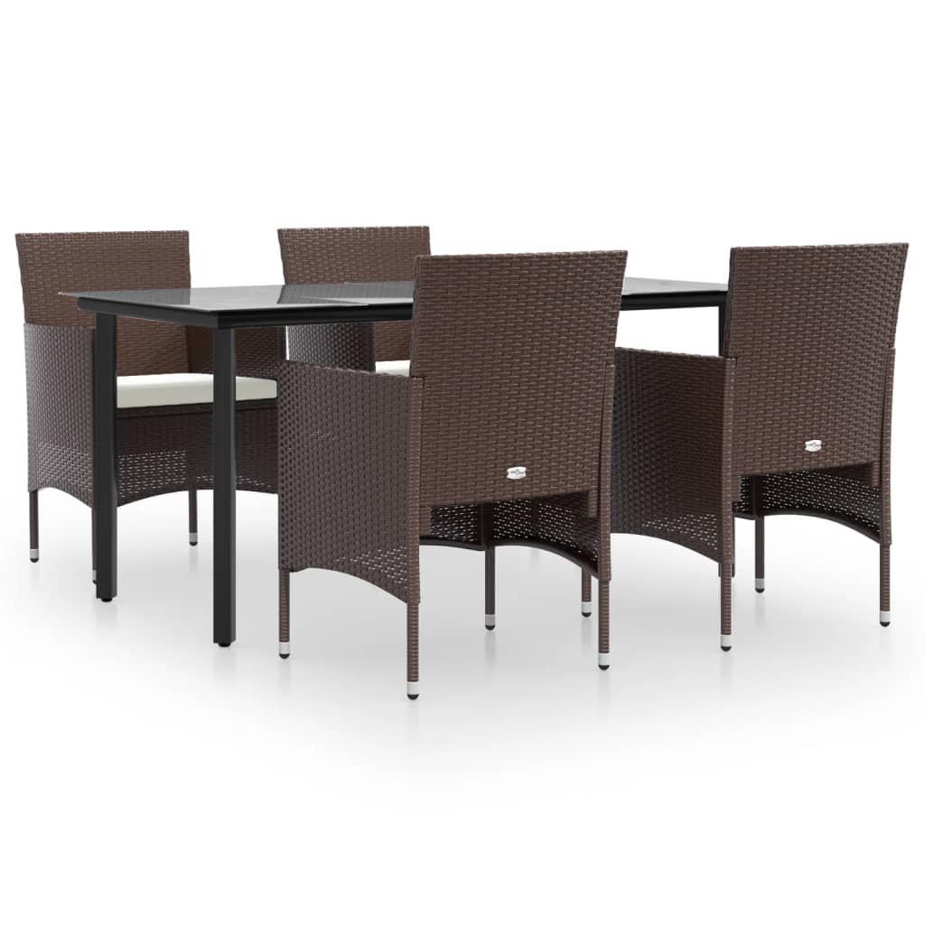 VidaXL Garten essgruppe poly-rattan