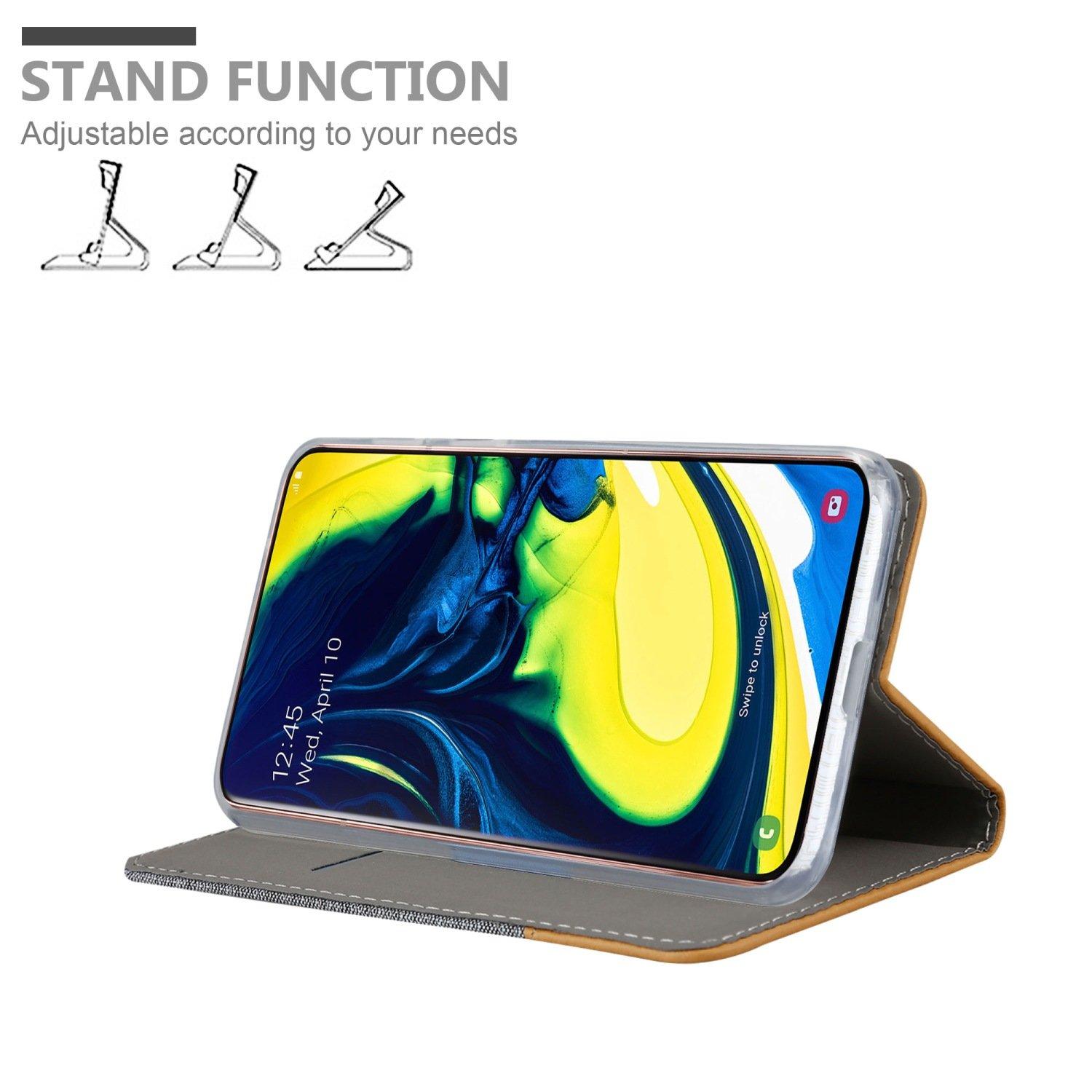 Cadorabo Hülle für Samsung Galaxy A80 / A90 4G Magnetverschluss, Kartenfach