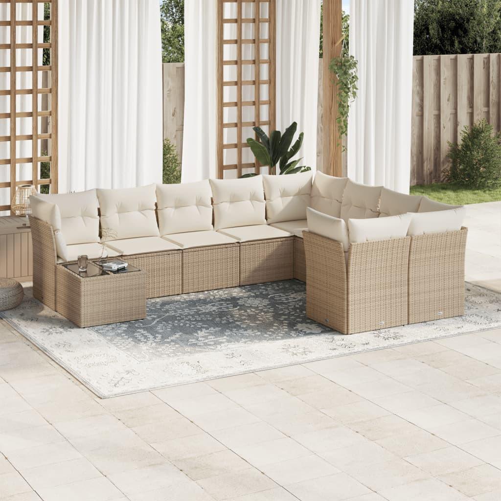 VidaXL Garten sofagarnitur poly-rattan