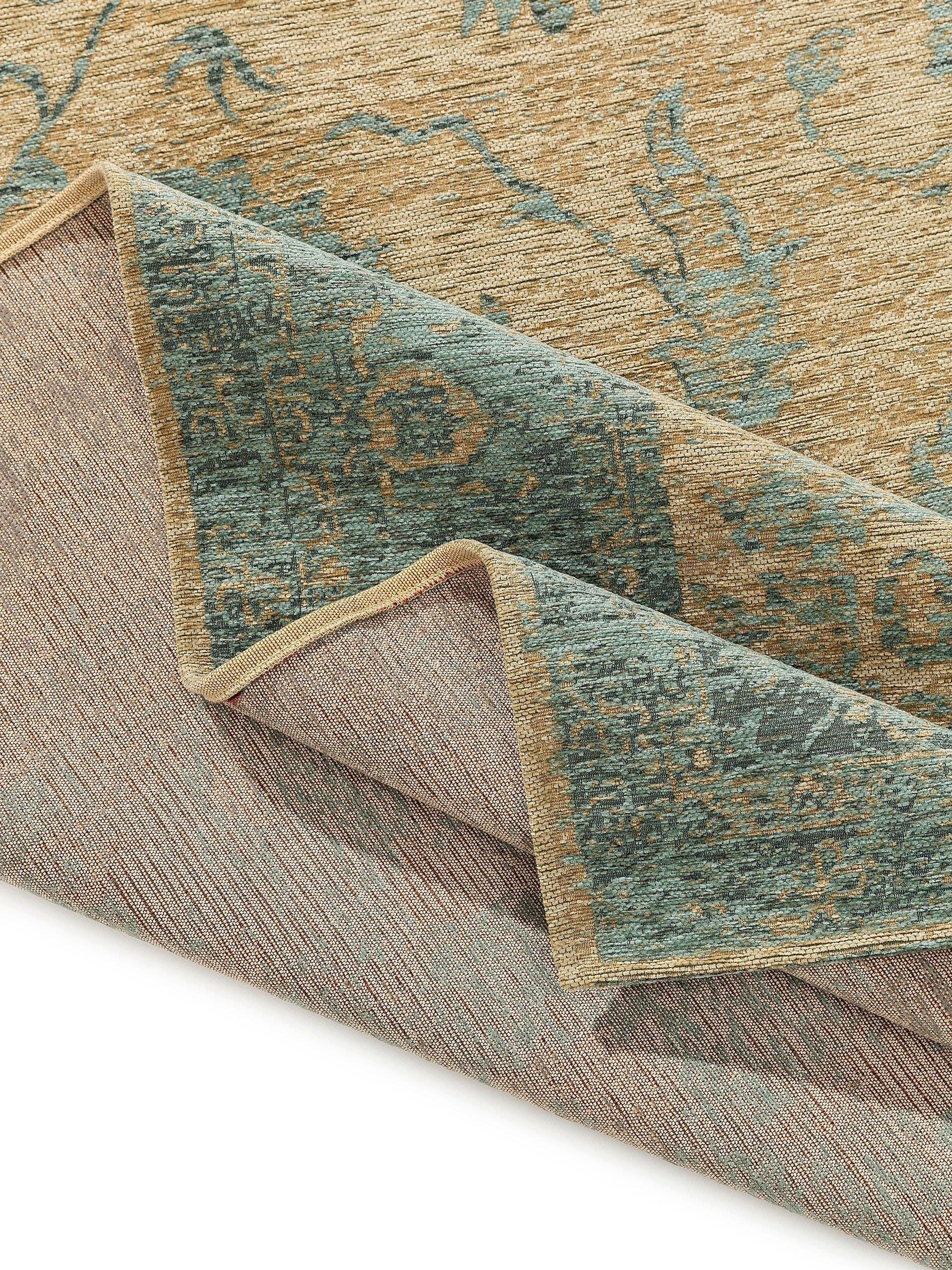 Benuta Flachgewebeteppich Frencie Blau