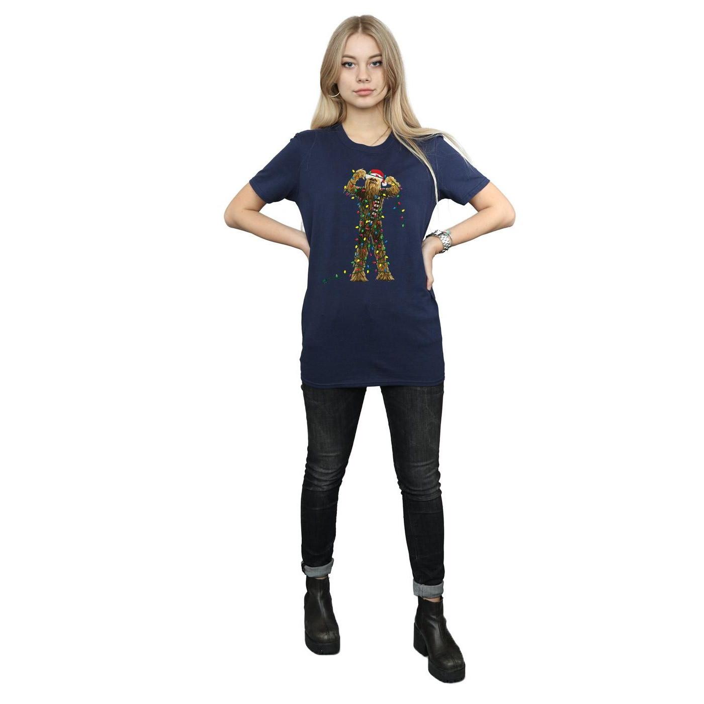 STAR WARS Star Wars Chewbacca Christmas Lights T-Shirt