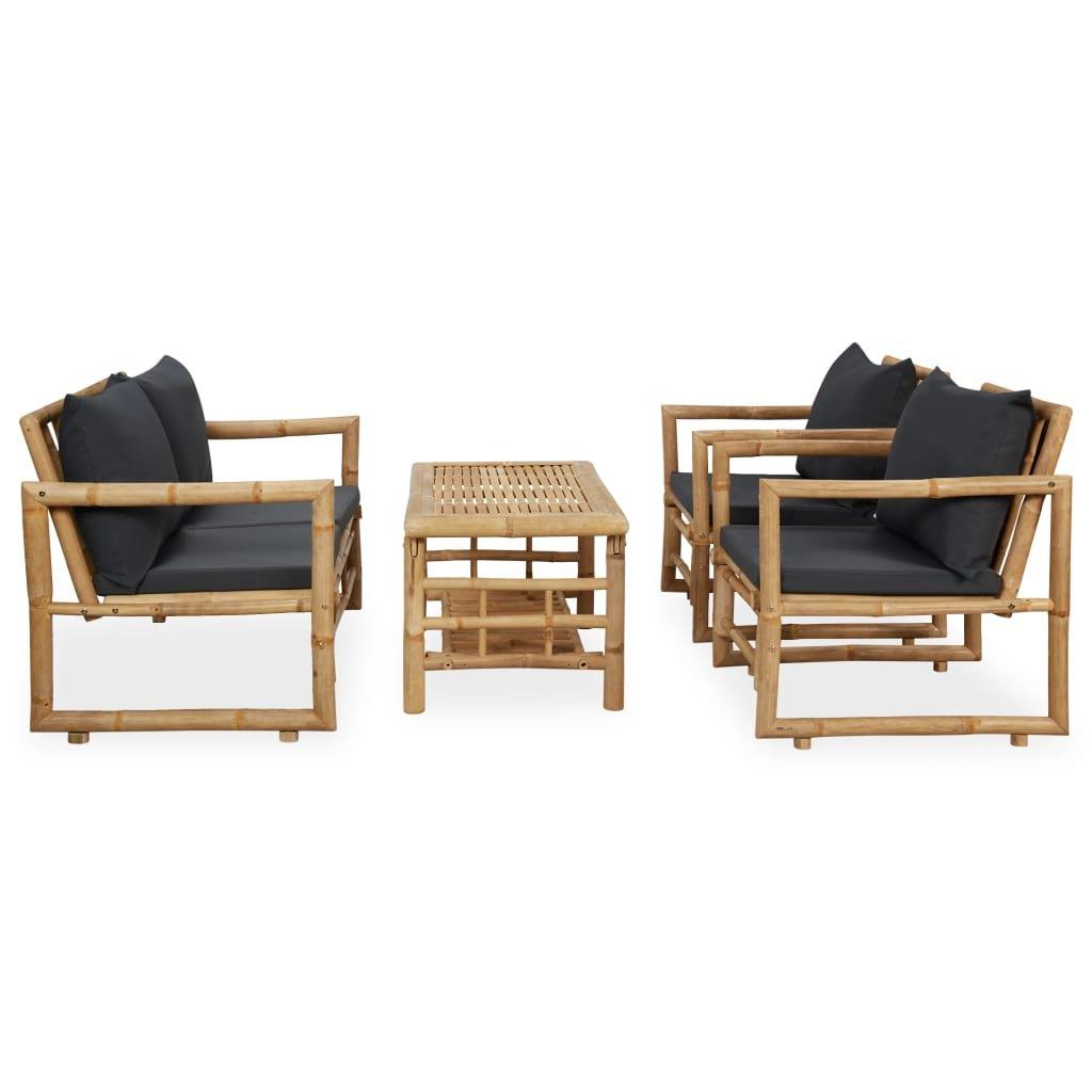 VidaXL Garten-lounge-set bambus