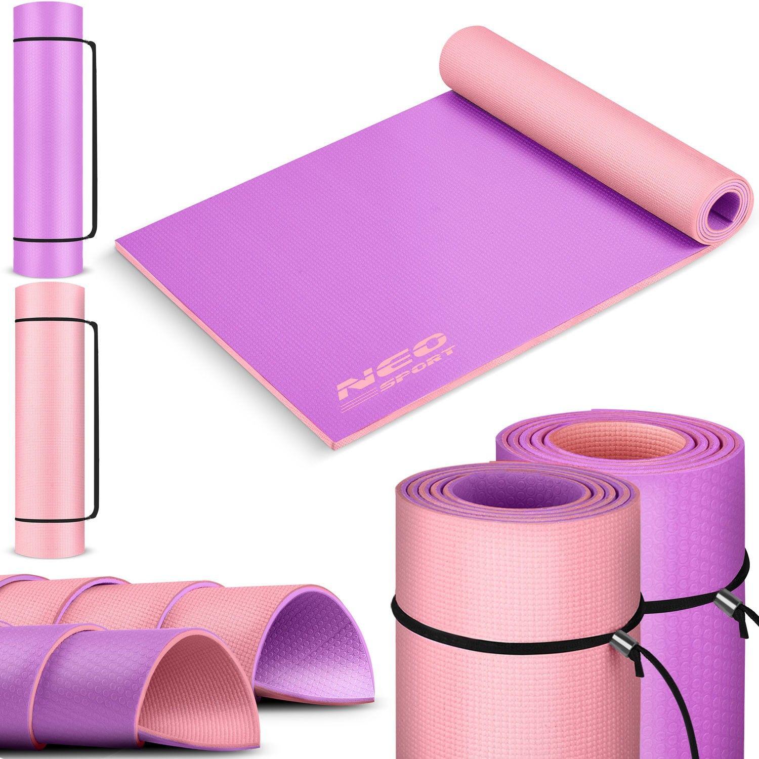 B2X Gymnastikmatte 173 x 61 x 0,6 cm Neo-Sport - 19203 lila-rosa