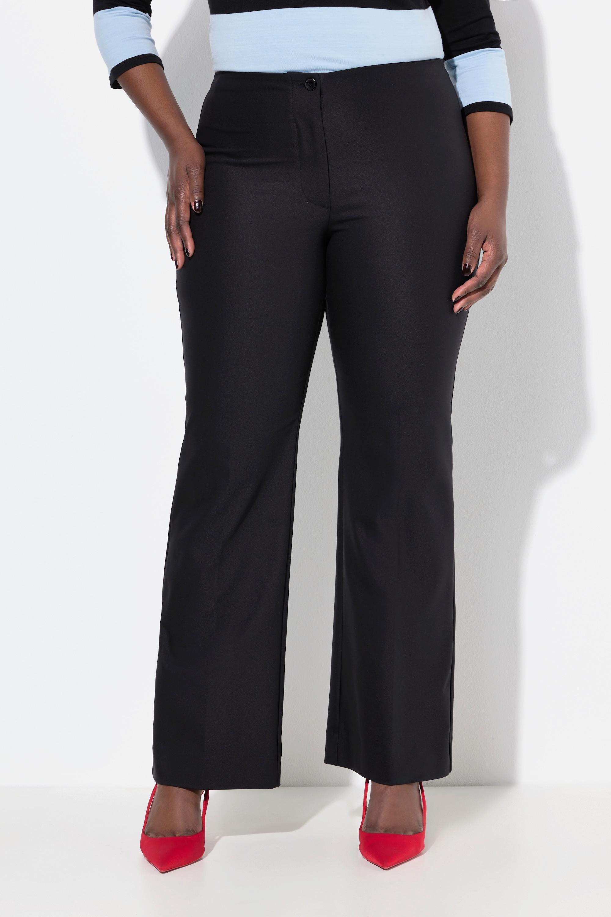 Ulla Popken Rose Hose gerades Bein Komfortbund Stretch