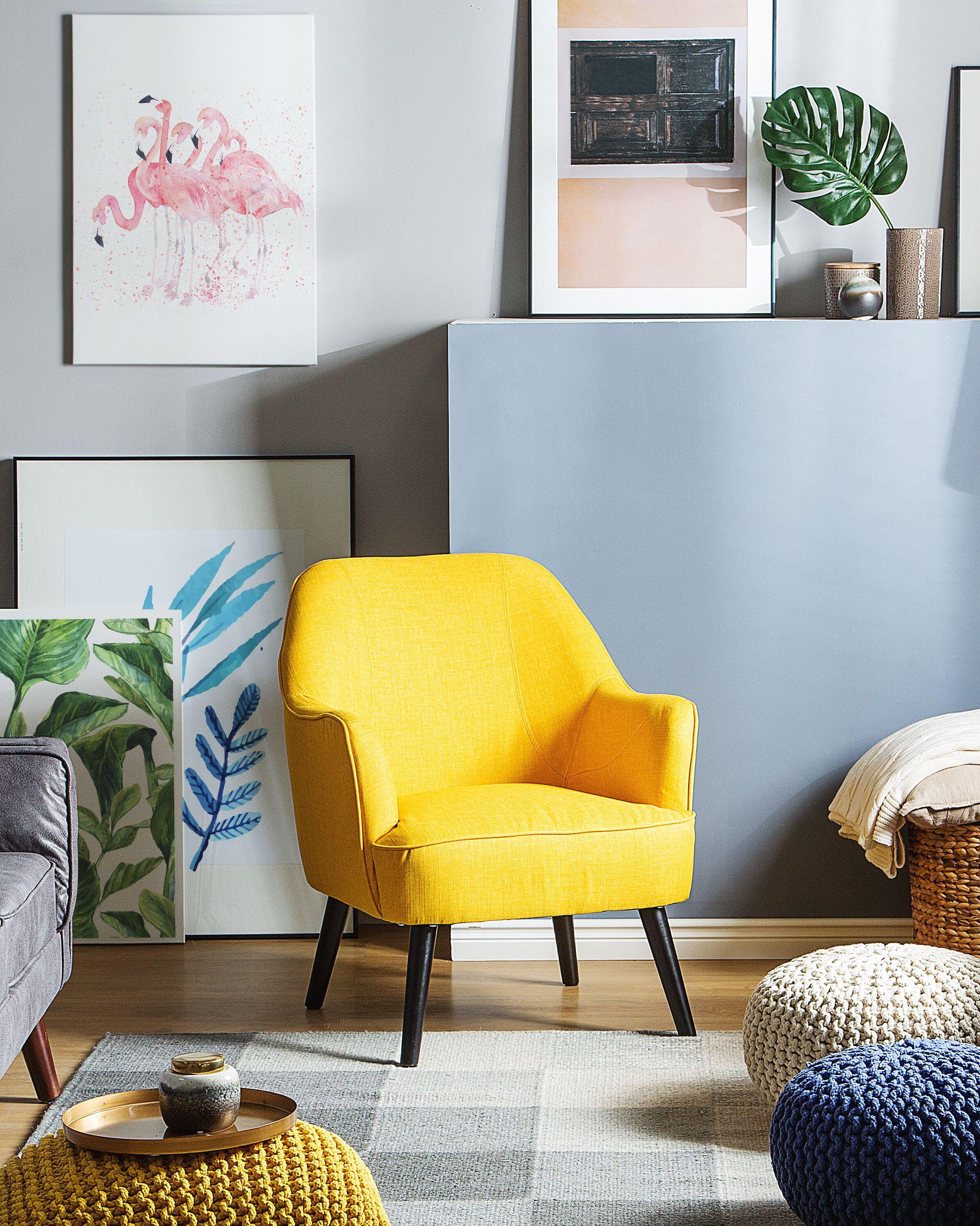 Beliani Sessel aus Polyester Retro LOKEN