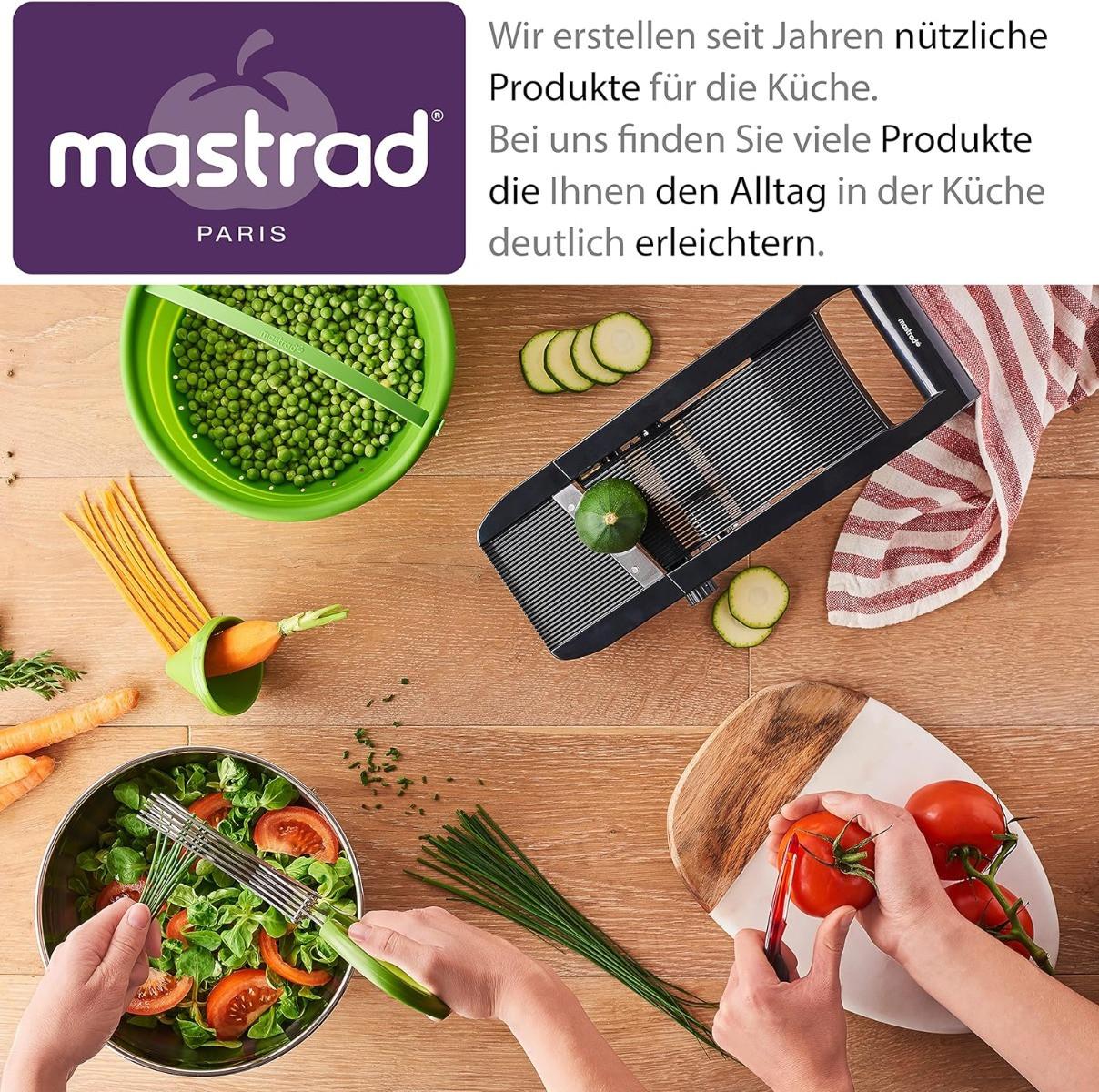 mastrad V-Klingen Mandoline mit Behälter