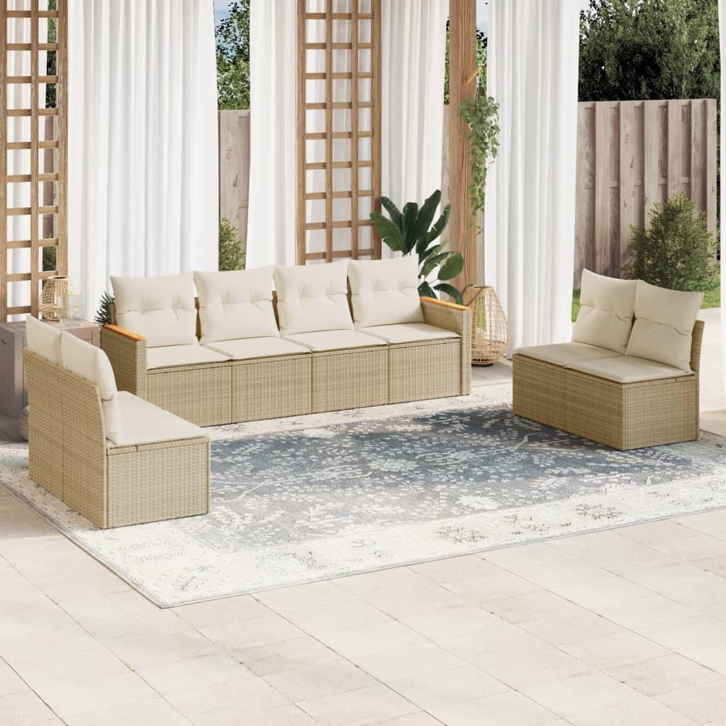 VidaXL Garten sofagarnitur poly-rattan