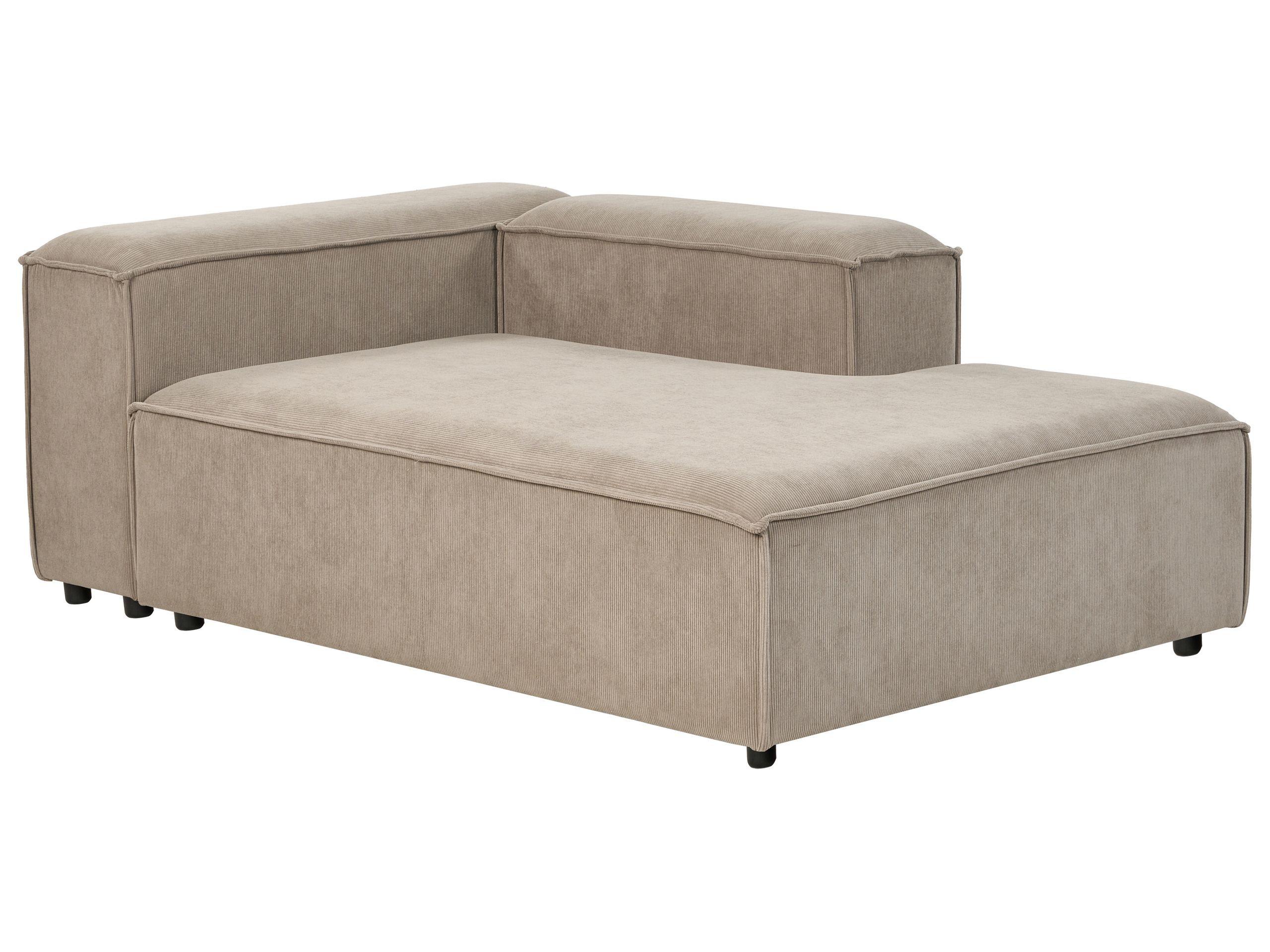Beliani Linksseitige Chaiselounge aus Cord Modern ARDAL