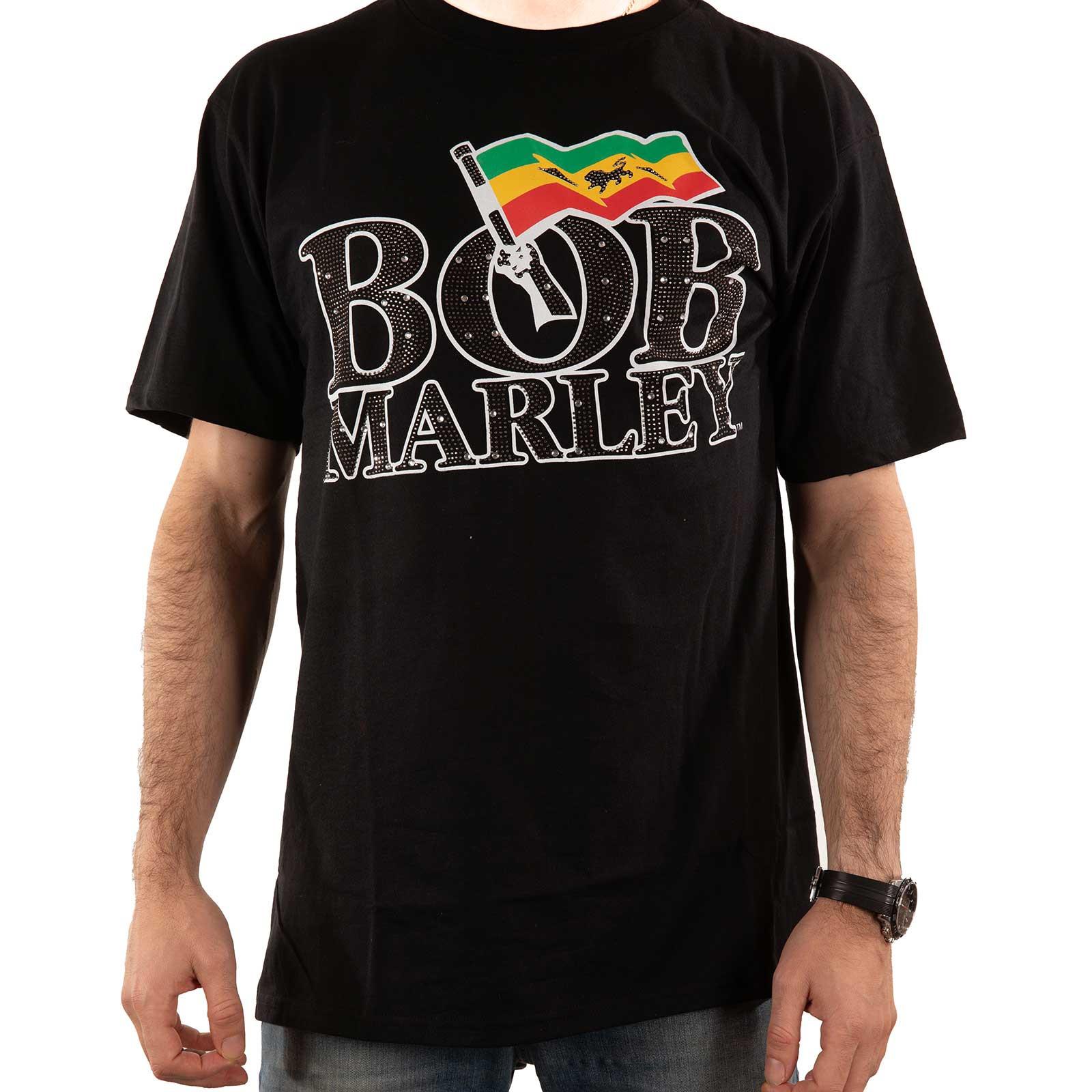 Bob Marley Verziertes T-Shirt