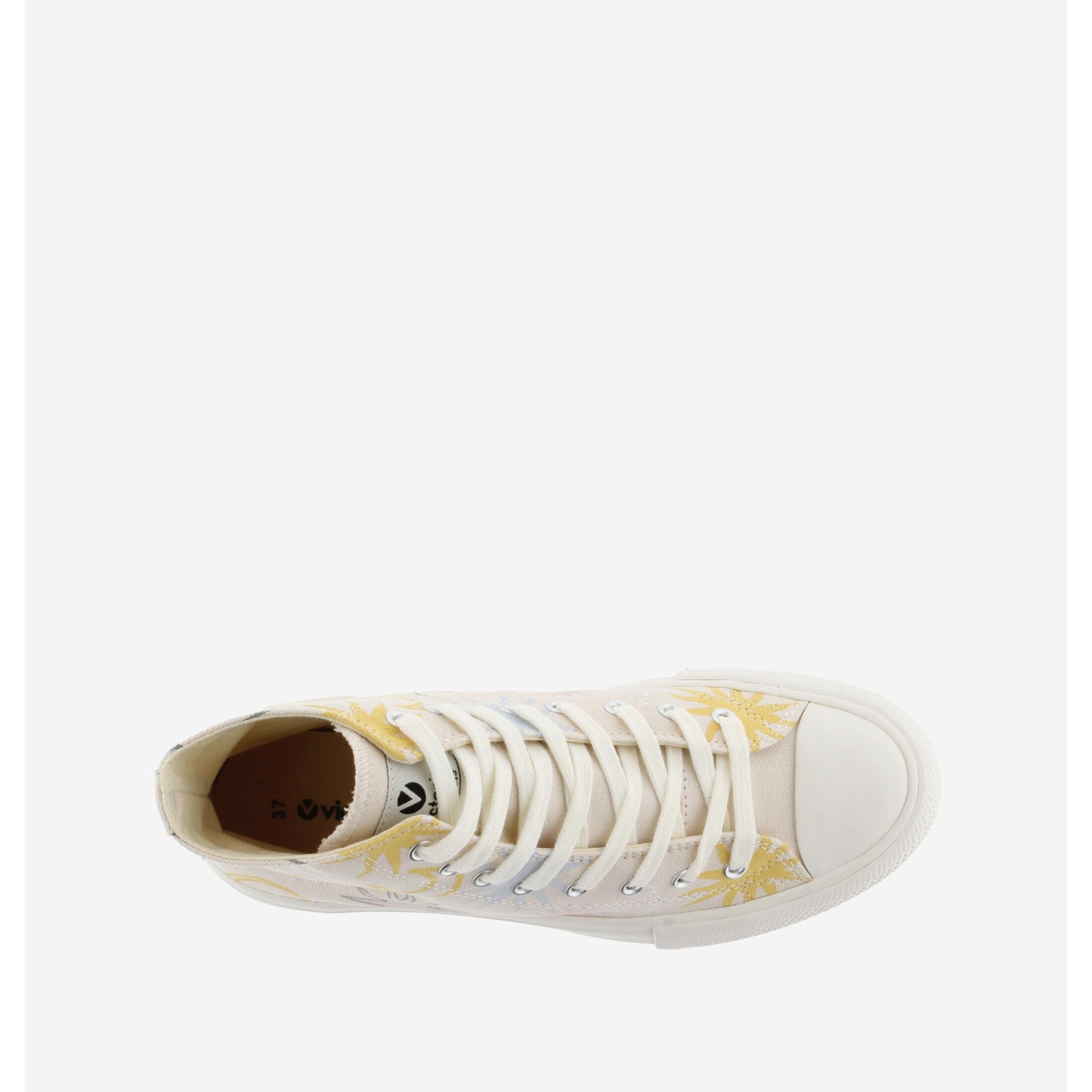 Victoria hoher sneaker mit sonnenprint, damen doble