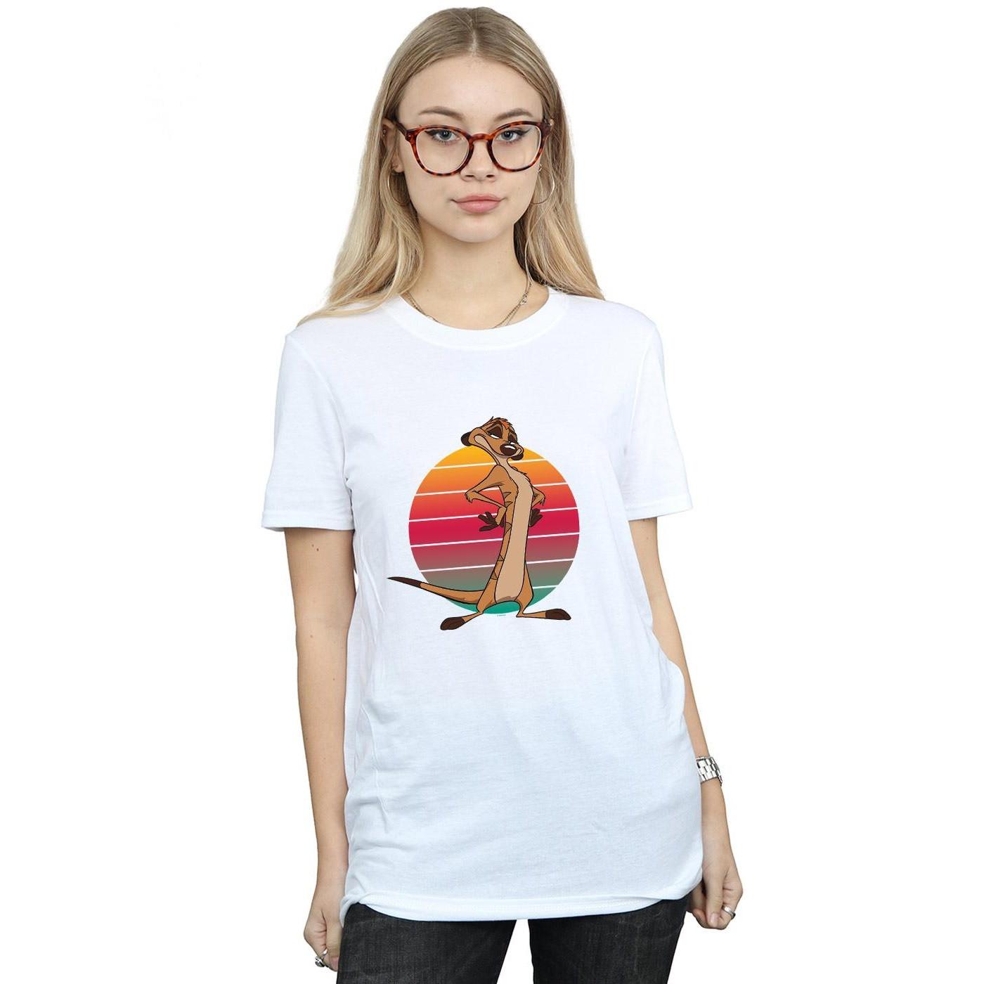 Disney The Lion King Timon Sunset Grafikdruck T-Shirt