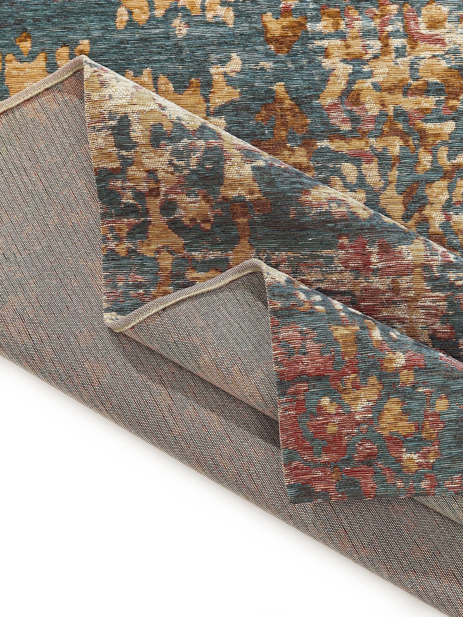 Benuta Flachgewebeteppich Frencie Blau