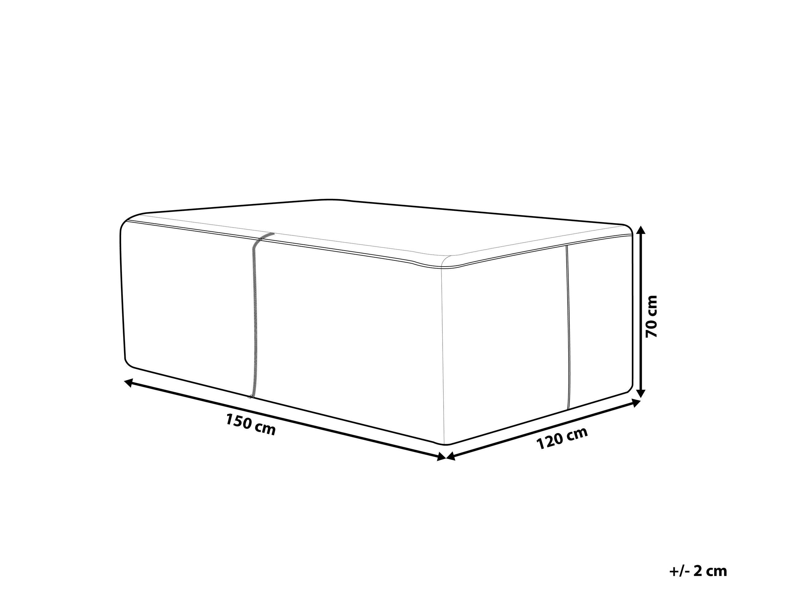 Beliani Regenschutzhülle aus PVC CHUVA