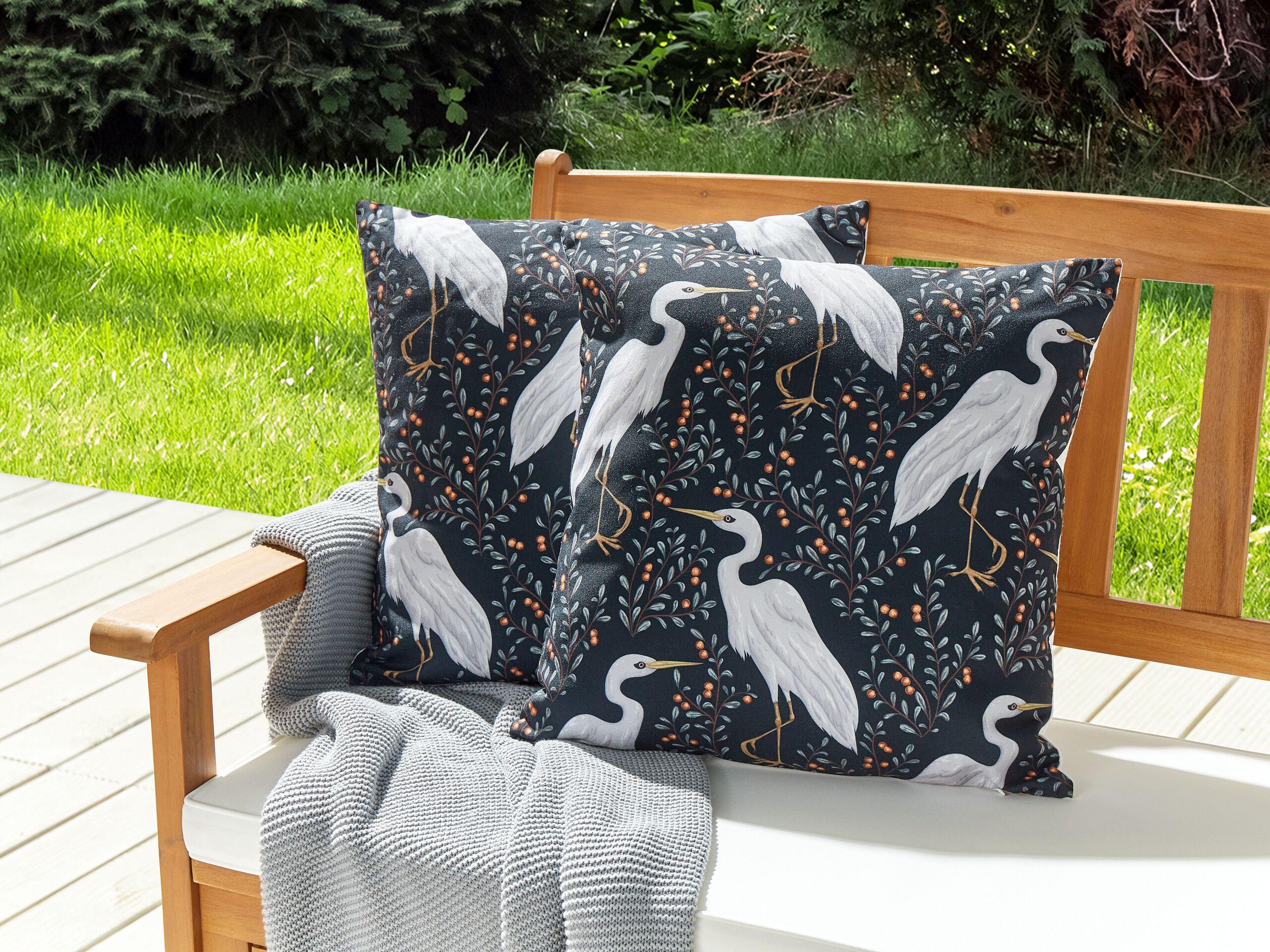 Beliani Gartenkissen 2er Set aus Polyester Modern PIANAZZO