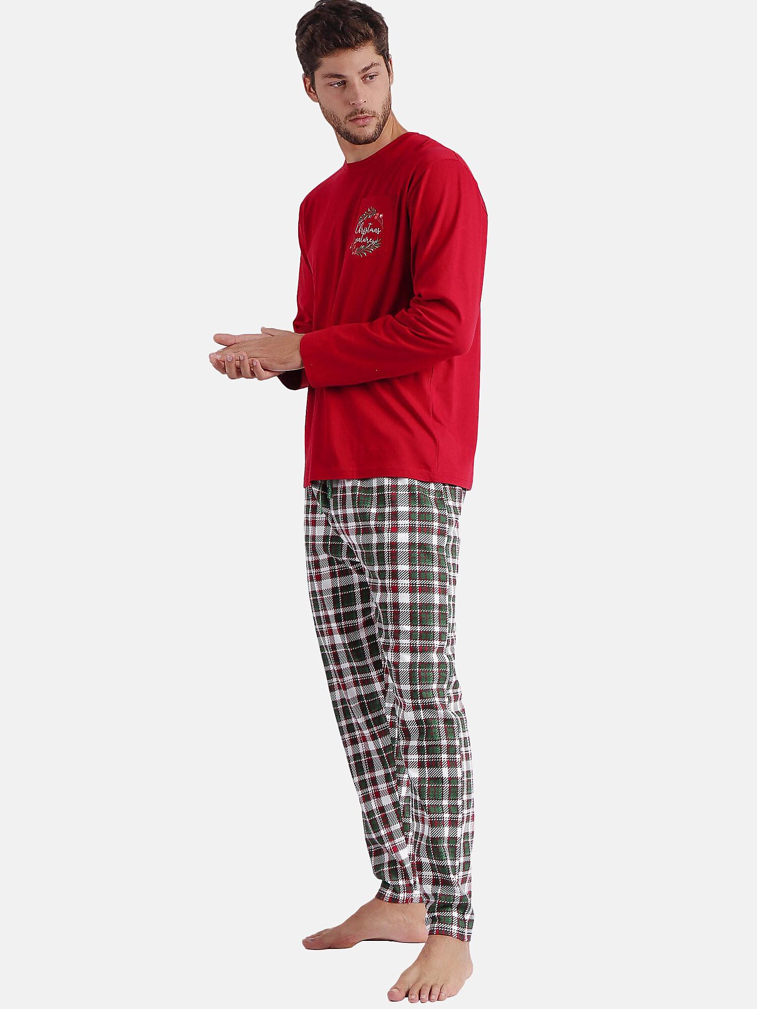 Admas Pyjama Hausanzug Hose und Oberteil Christmas Nature