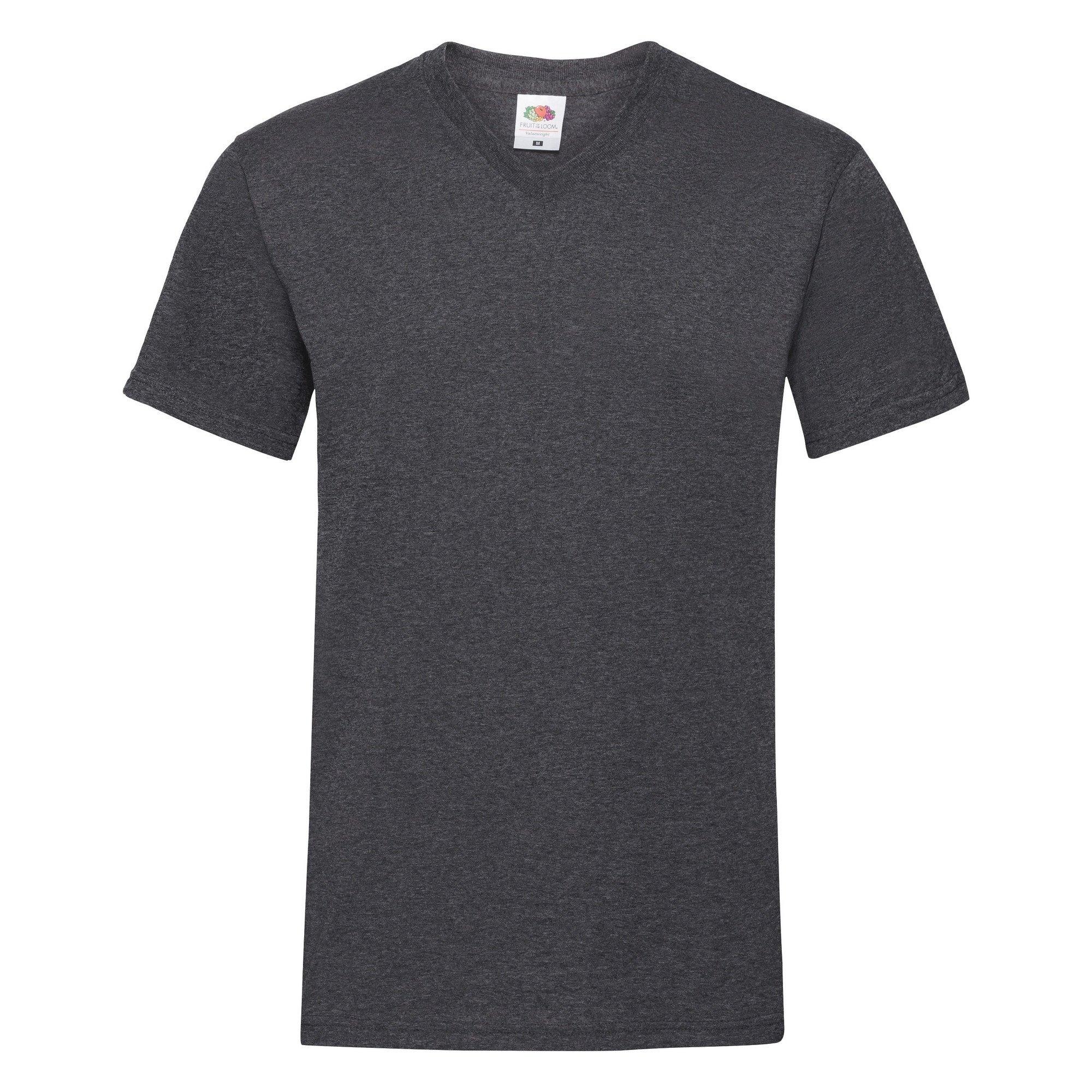 Fruit of the Loom Kurzarm V-Ausschnitt T-Shirt