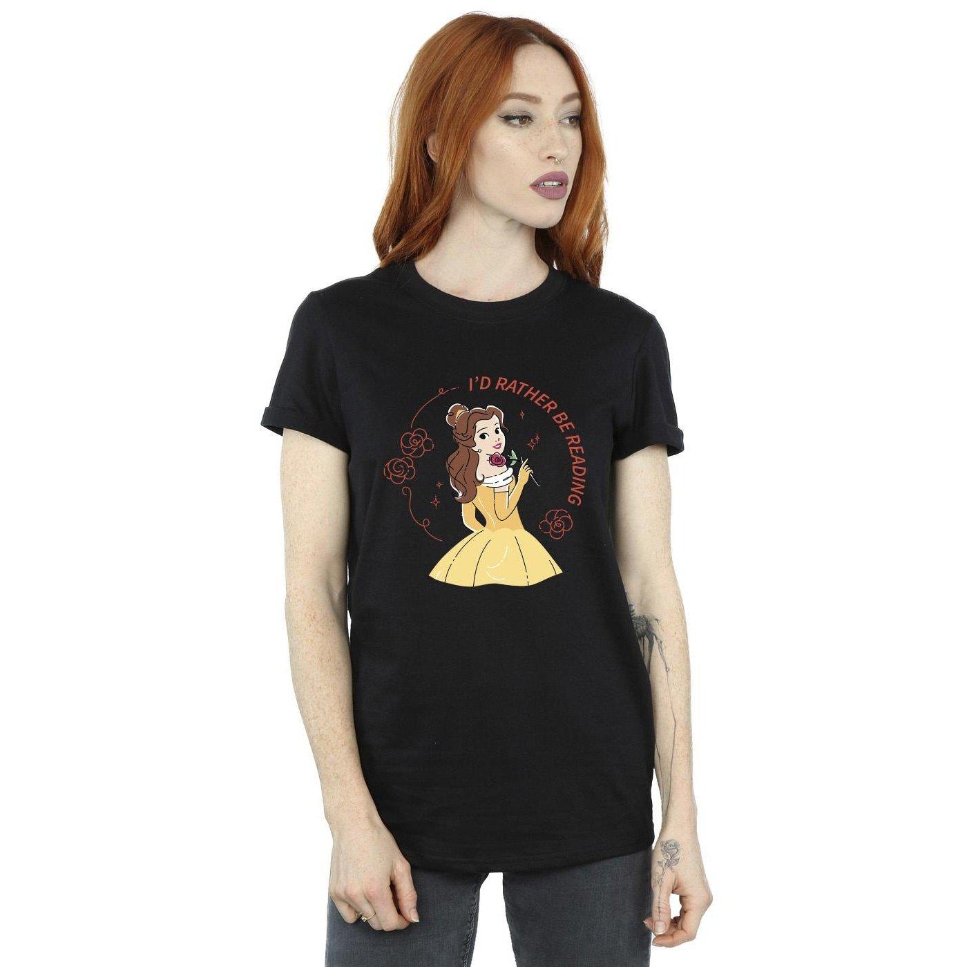 Disney Beauty And The Beast I'd Rather Be Reading T-Shirt