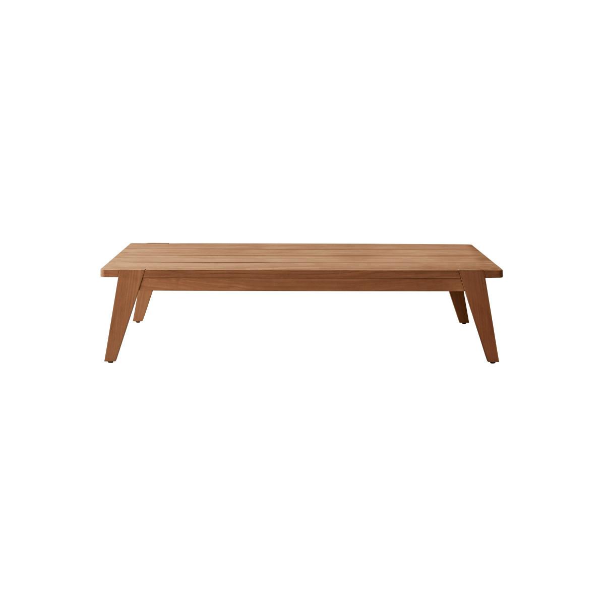 Tikamoon Garten-Couchtisch aus massivem Teakholz Olia