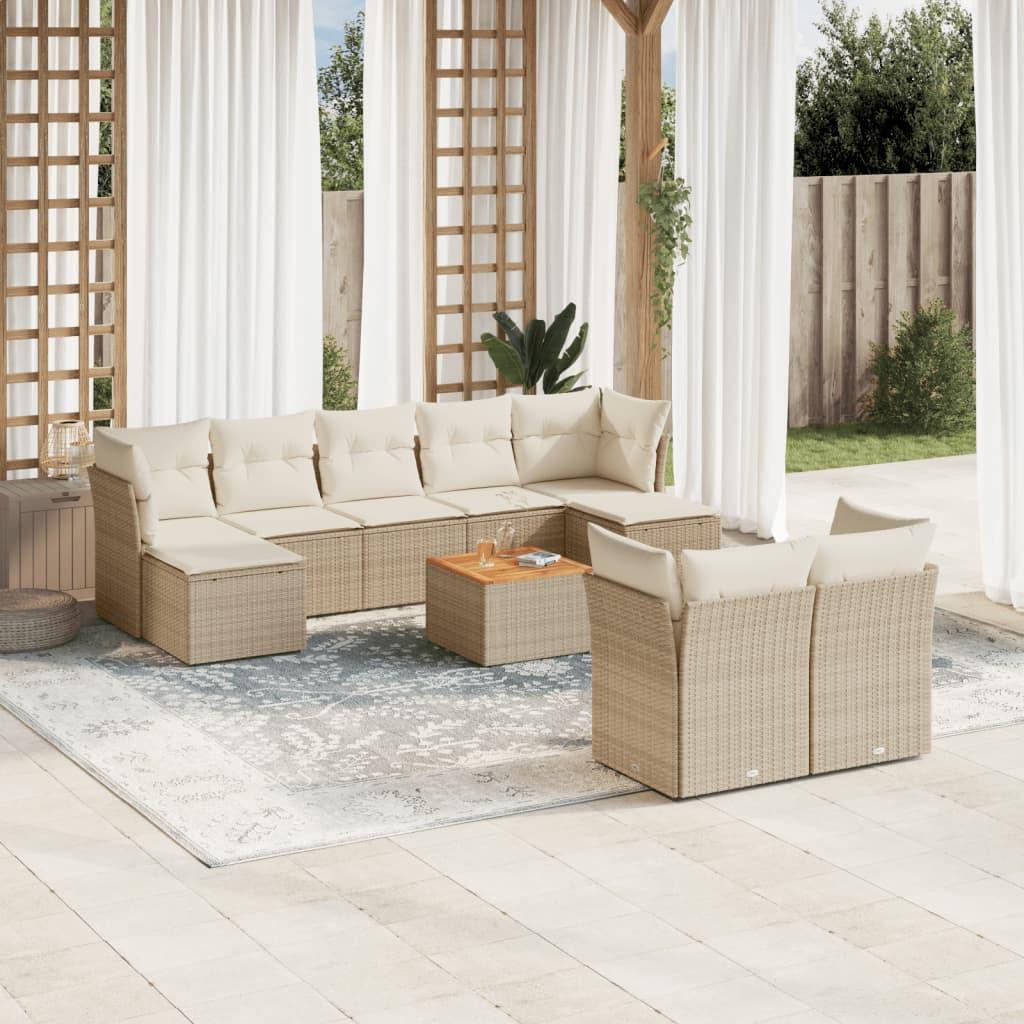 VidaXL Garten sofagarnitur poly-rattan