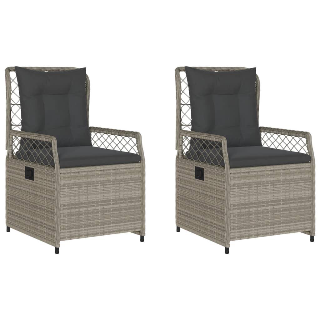 VidaXL Gartensessel verstellbar poly-rattan