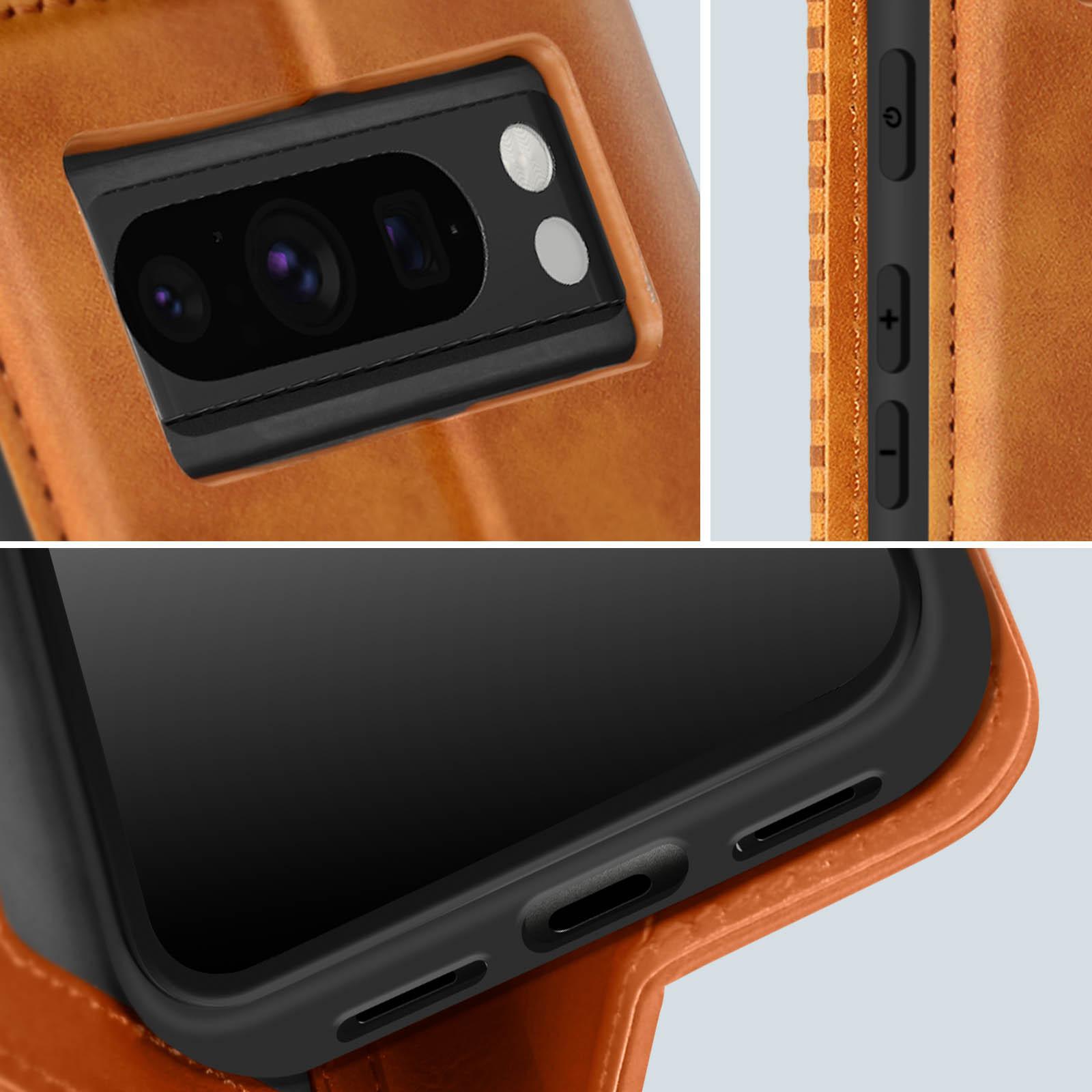 Avizar Google Pixel 8 Pro Klappetui Braun