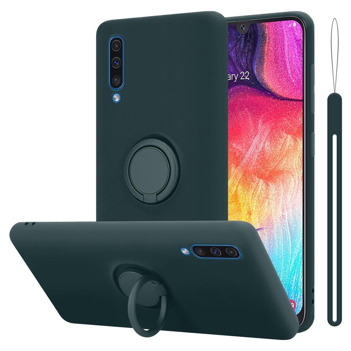 Cadorabo Hülle für Samsung Galaxy A50 4G / A50s / A30s TPU Silikon mit Ring Liquid